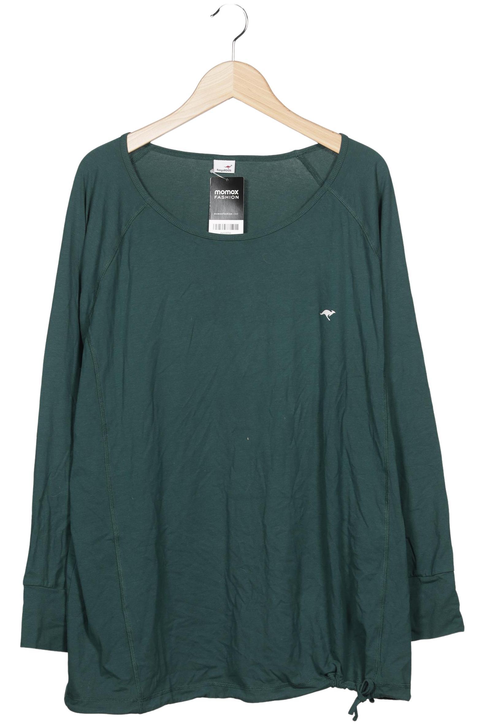 

KangaROOS Damen Langarmshirt, grün, Gr. 52