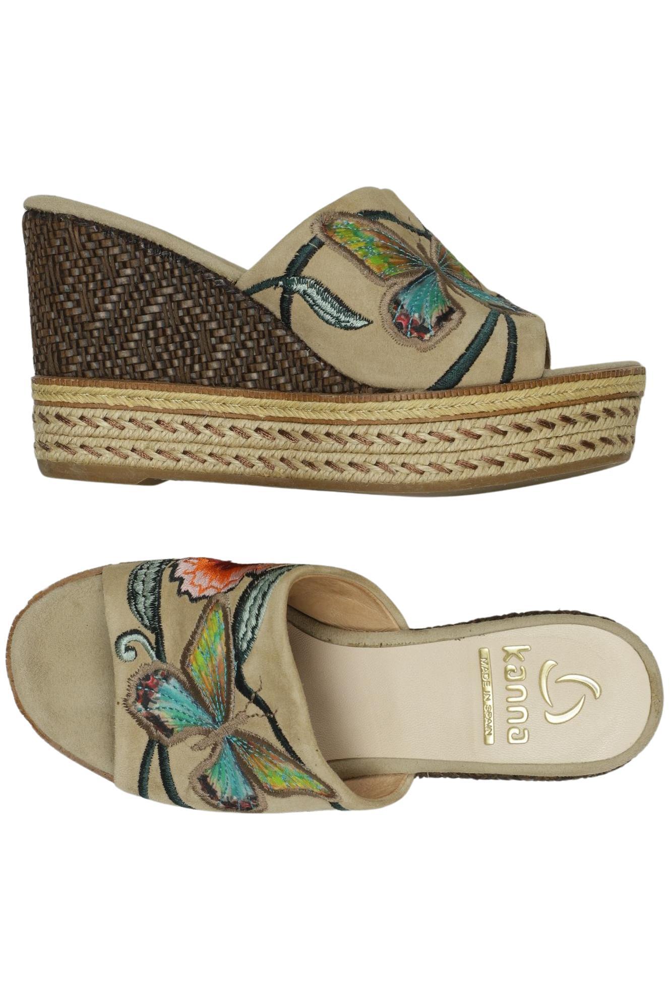 

kanna Damen Sandale, beige, Gr. 35