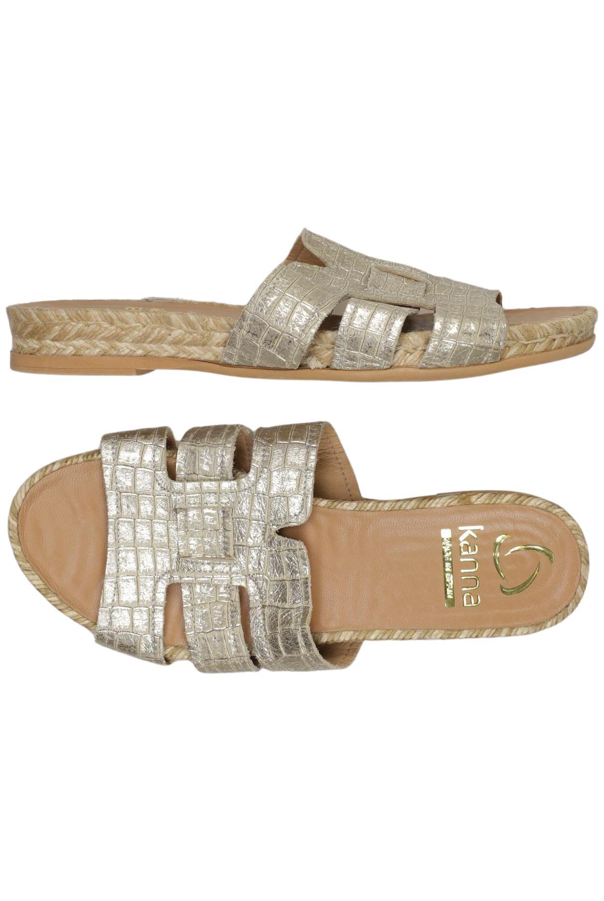 

kanna Damen Sandale, silber, Gr. 37