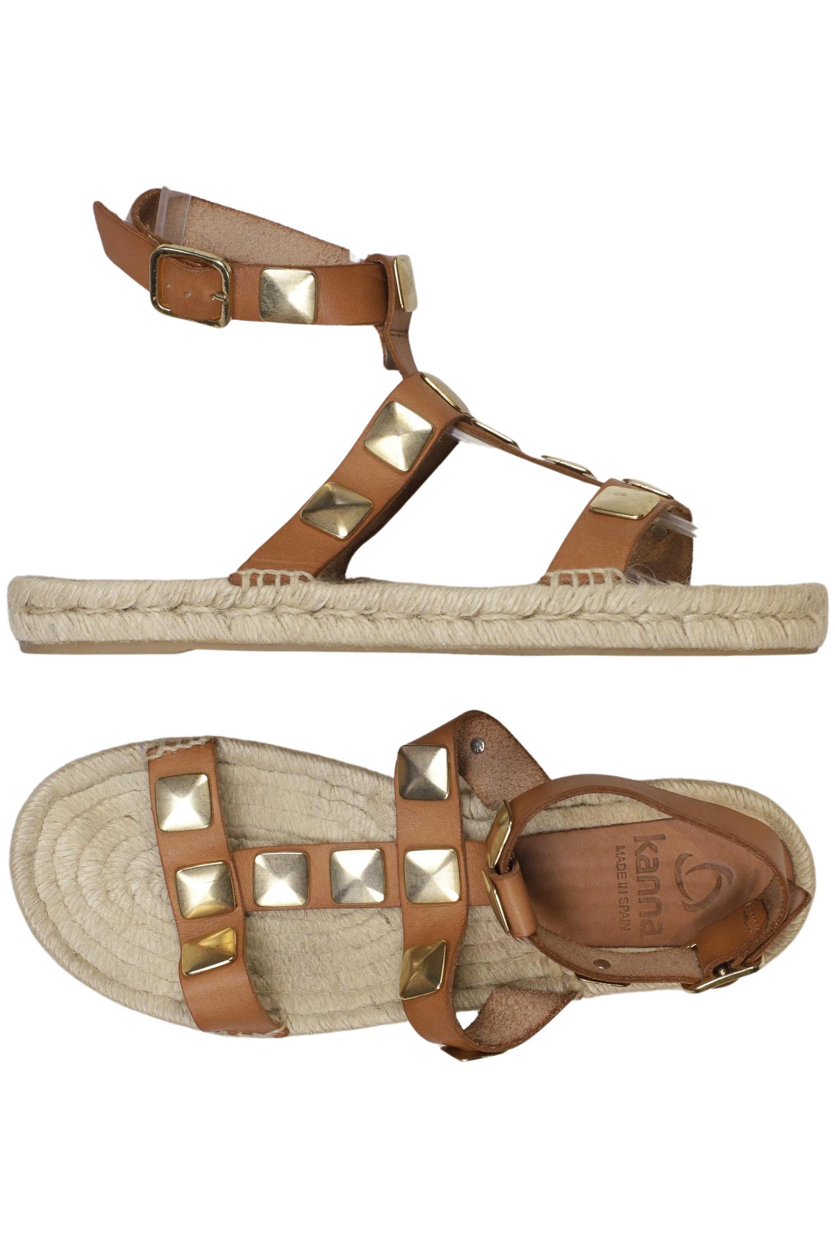 

kanna Damen Sandale, braun, Gr. 39