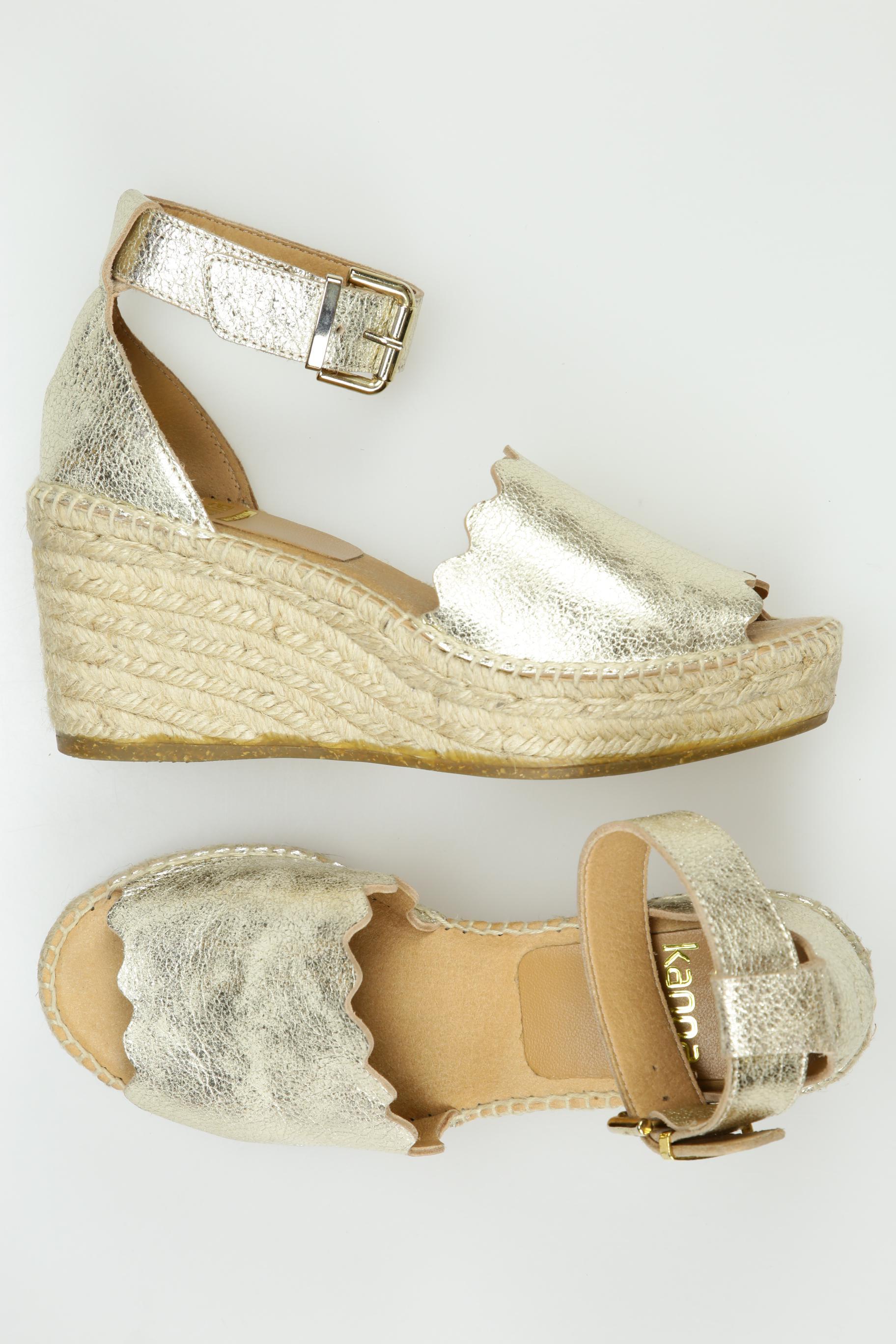 

kanna Damen Sandale, gold, Gr. 38
