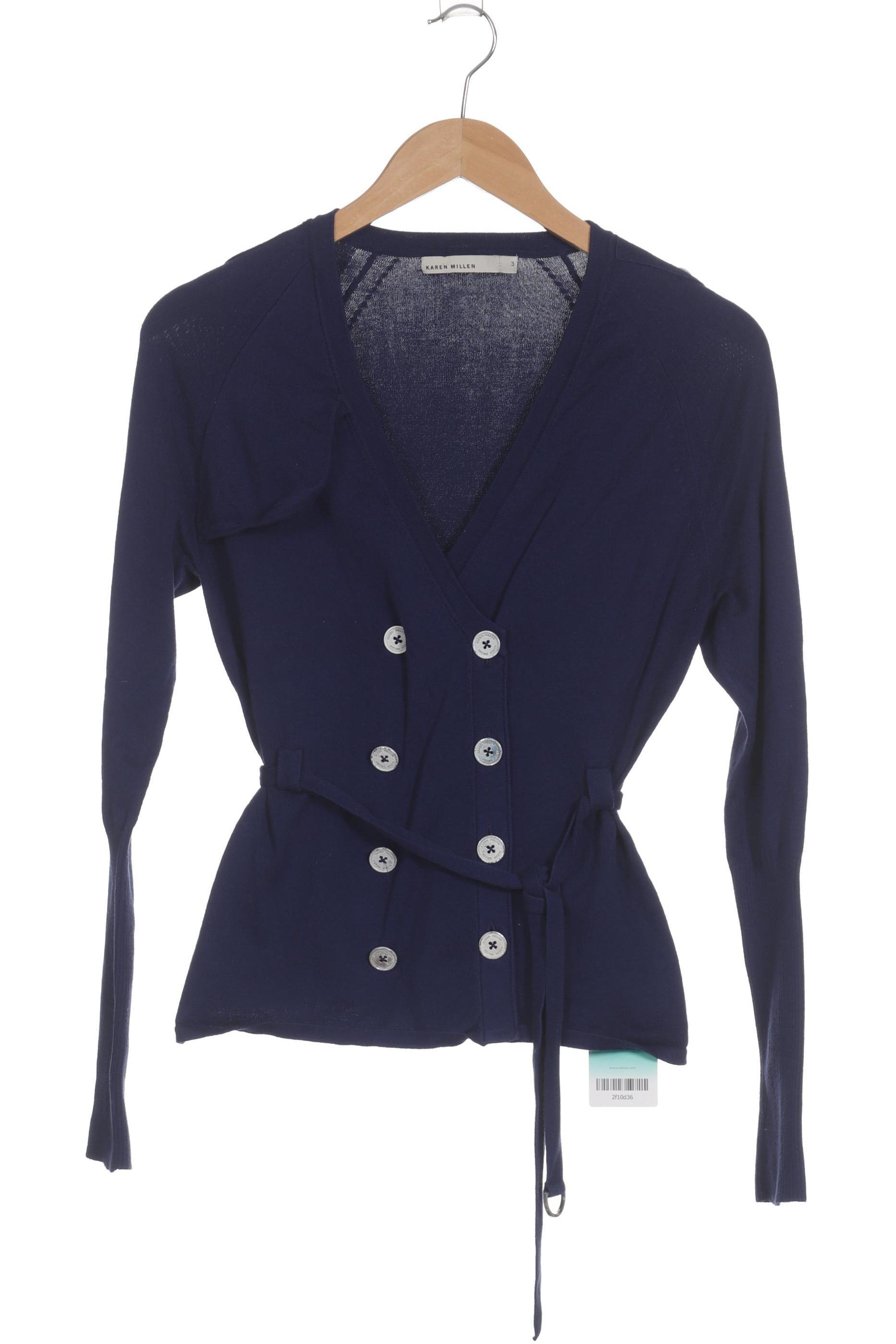 

Karen Millen Damen Strickjacke, blau, Gr.
