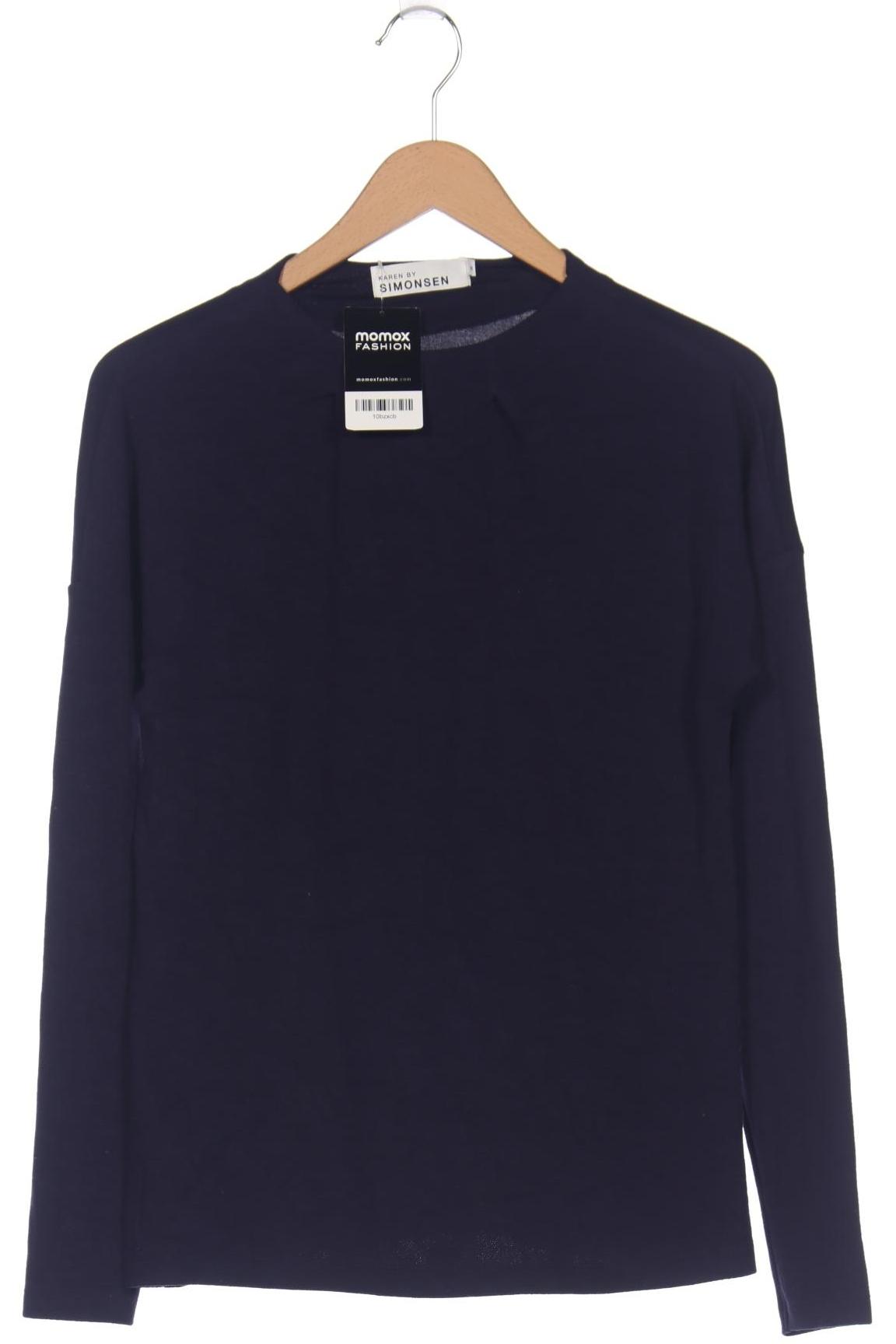 

Karen by Simonsen Damen Langarmshirt, marineblau, Gr. 38