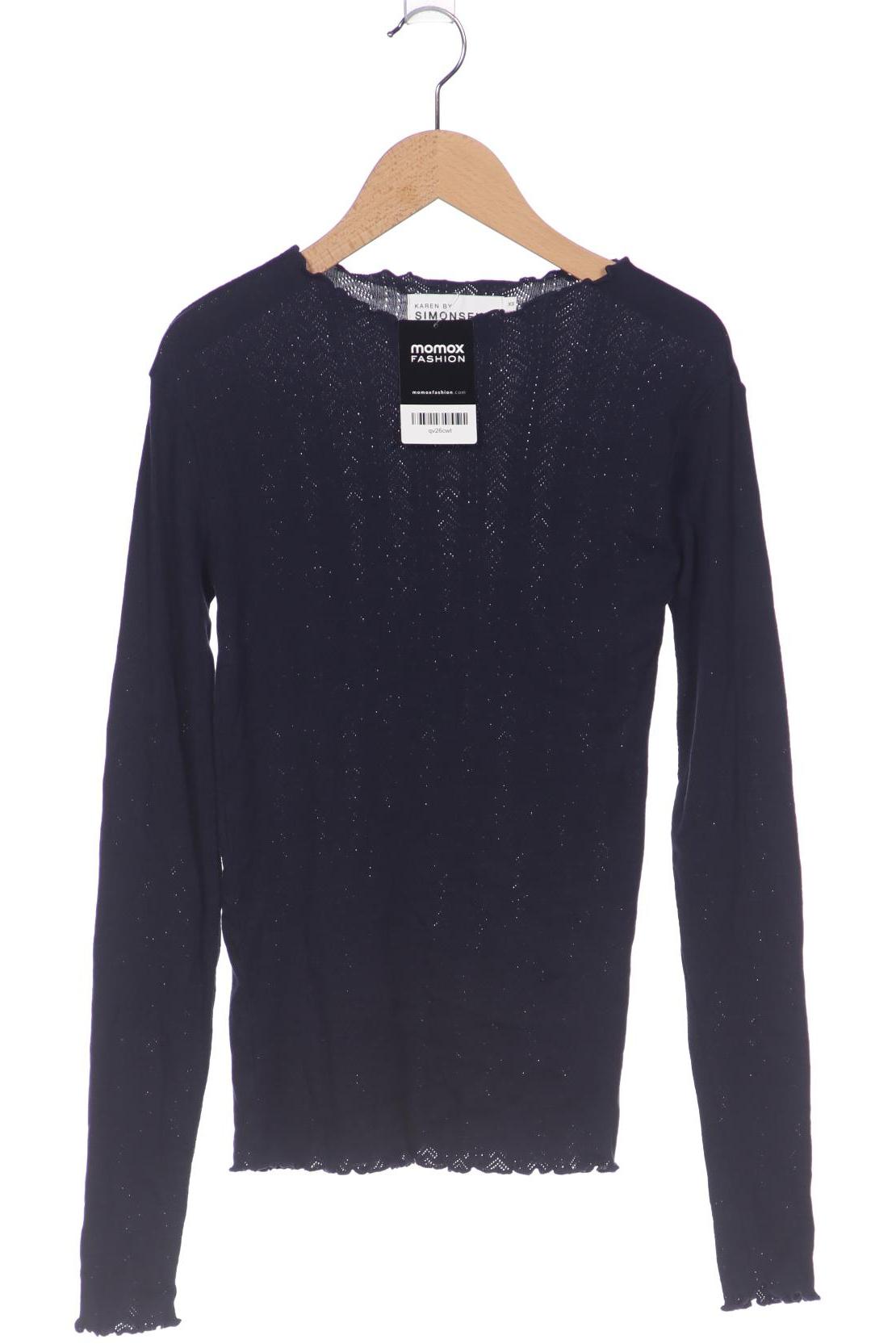 Thumbnail - Karen by Simonsen Damen Langarmshirt, marineblau, Gr. 34
