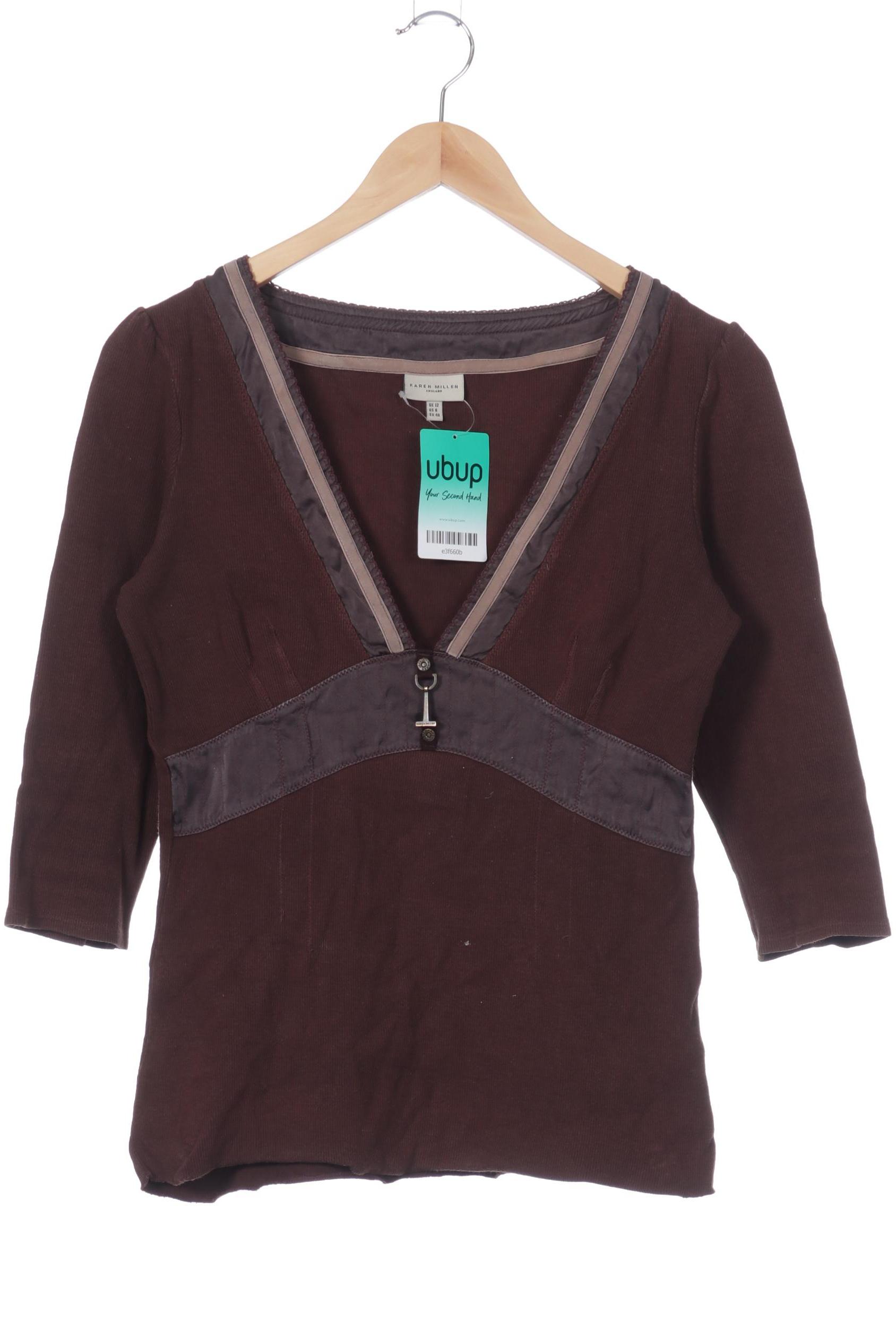 

Karen Millen Damen Langarmshirt, braun, Gr. 12