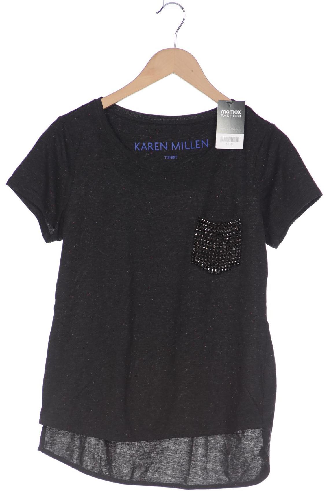 

Karen Millen Damen T-Shirt, grau, Gr. 14