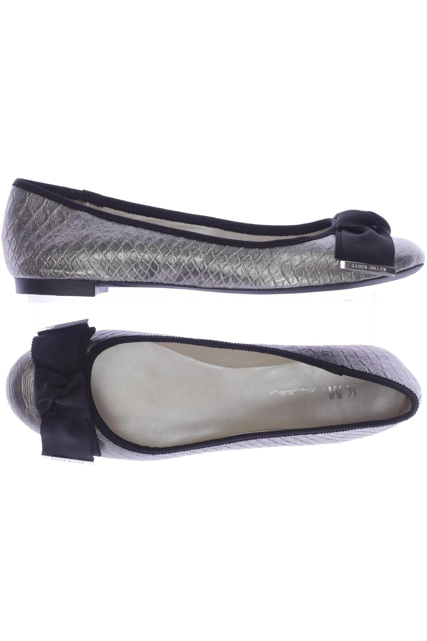 

Karen Millen Damen Ballerinas, silber