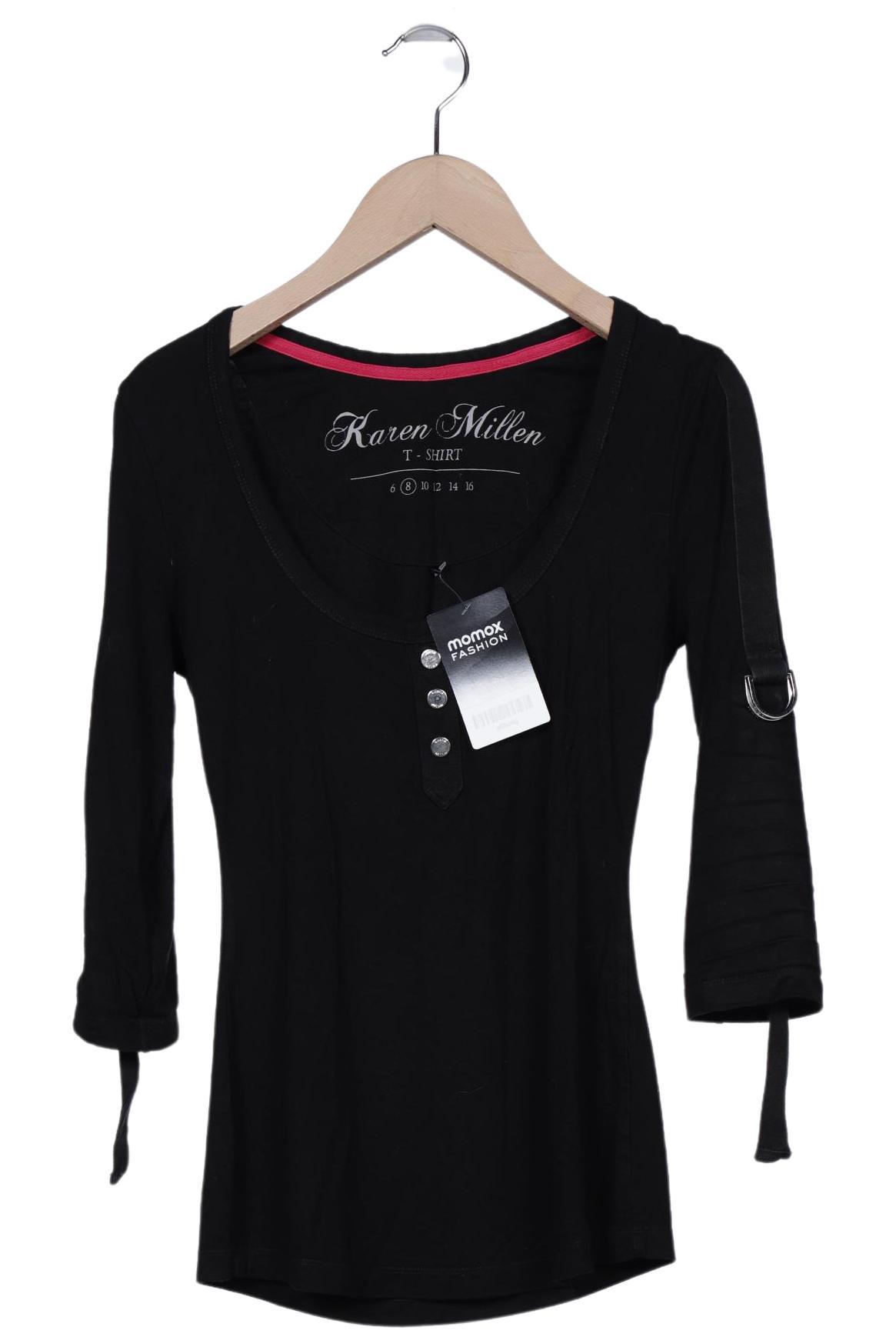 

Karen Millen Damen T-Shirt, schwarz, Gr. 8