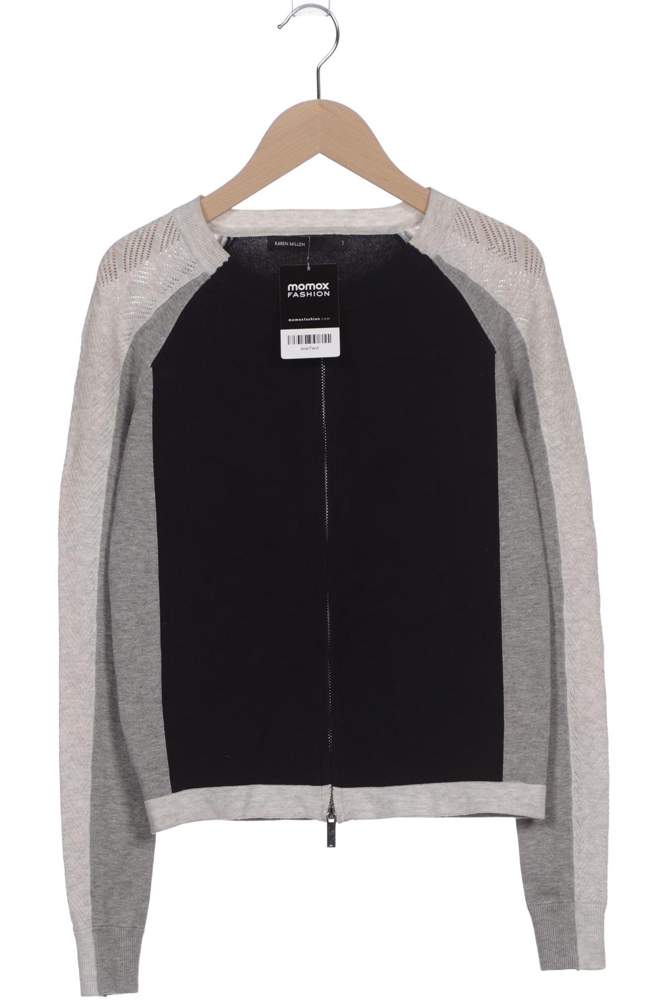 

Karen Millen Damen Strickjacke, grau, Gr. 34