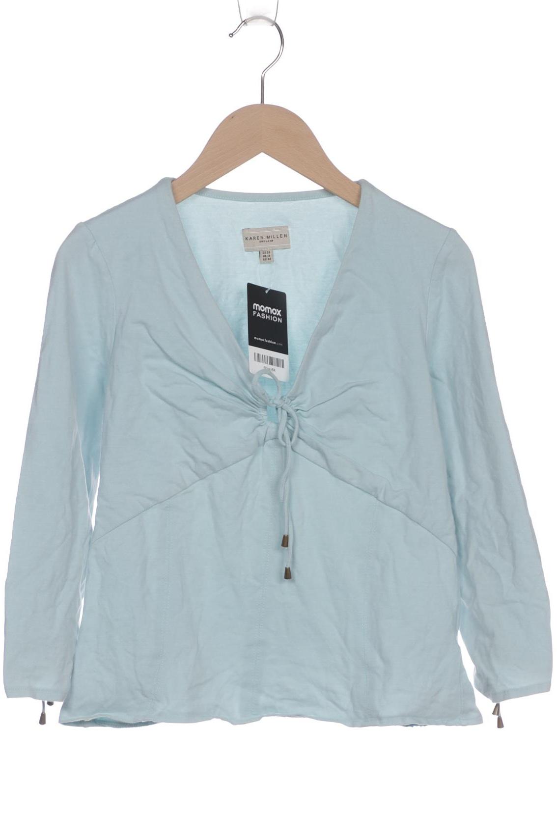 

Karen Millen Damen Langarmshirt, hellblau, Gr. 42