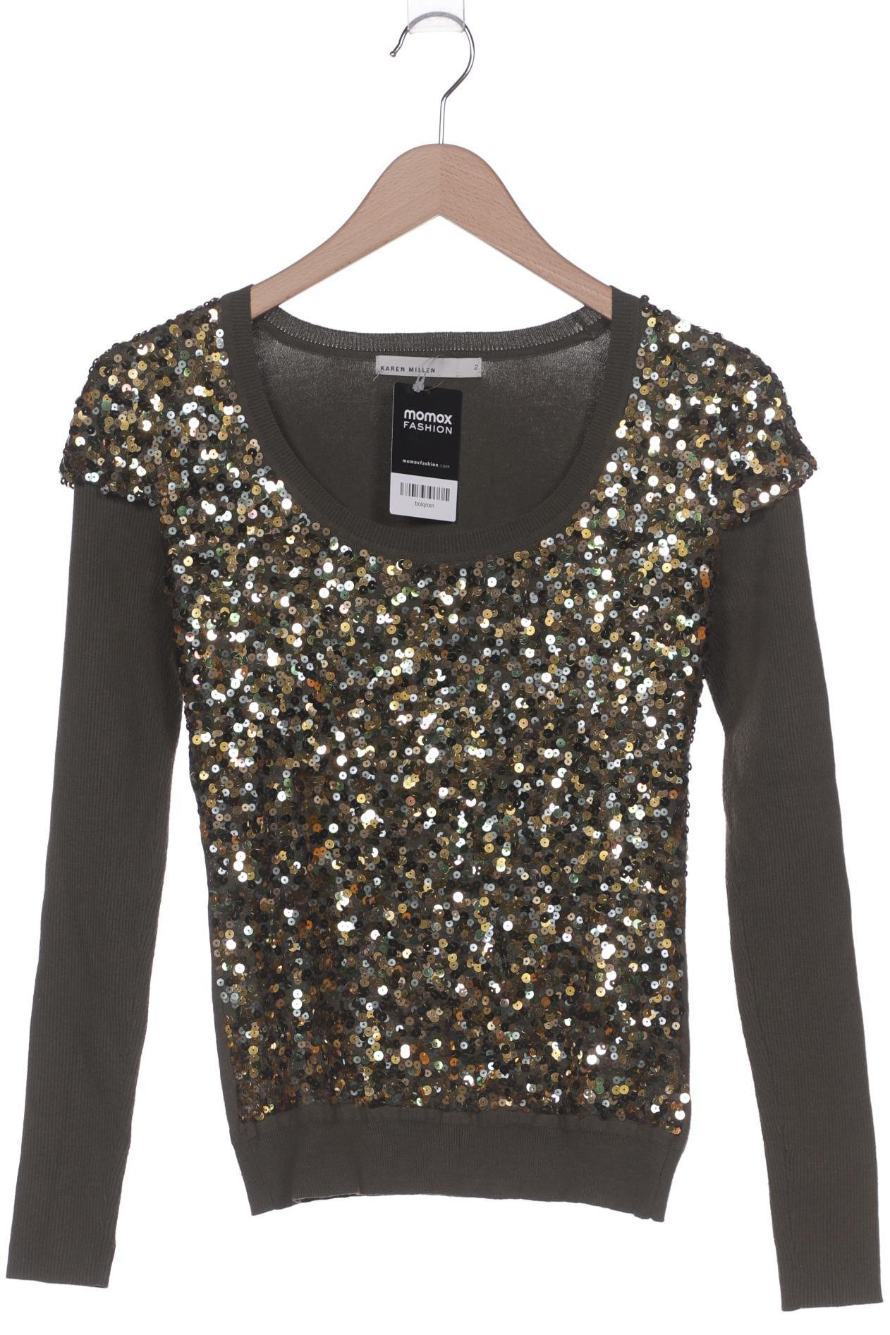 

Karen Millen Damen Pullover, grün, Gr. 2