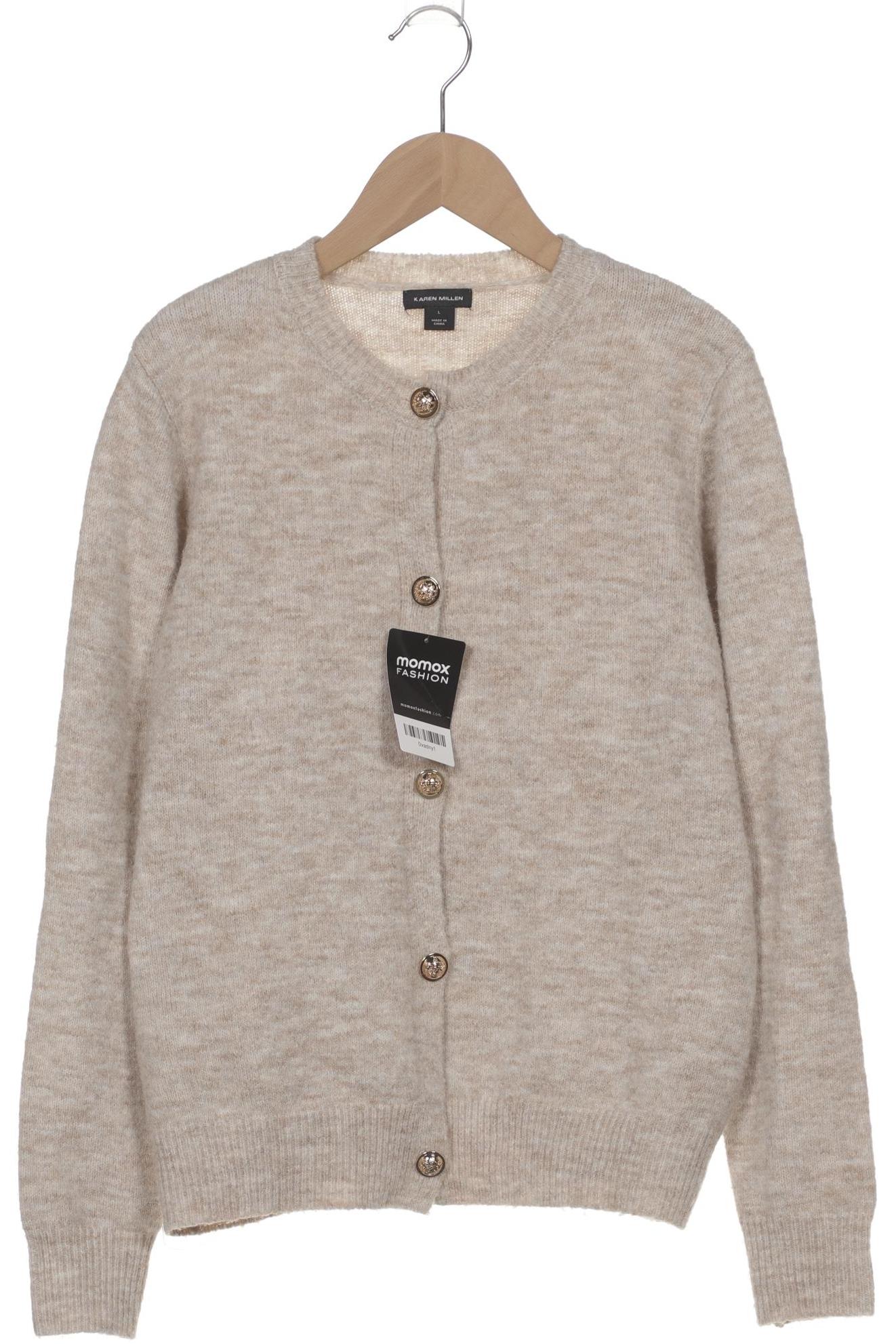 

Karen Millen Damen Strickjacke, beige, Gr. 42