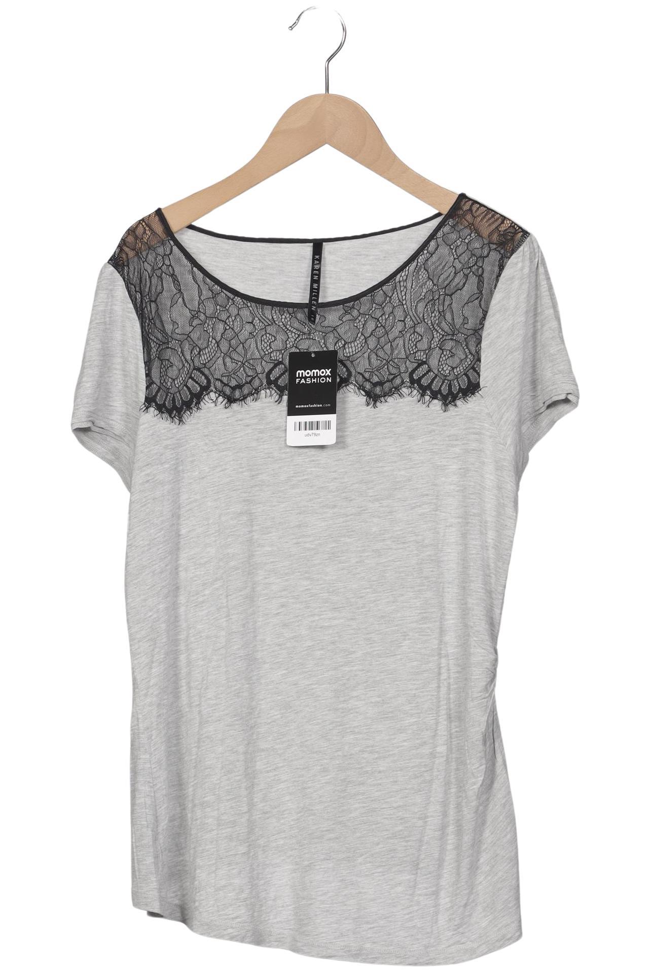 

Karen Millen Damen T-Shirt, grau, Gr. 16