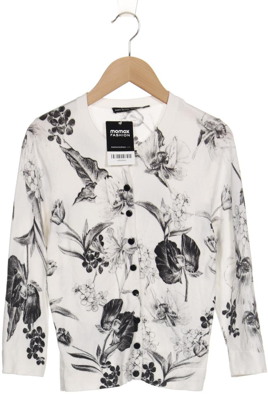 

Karen Millen Damen Strickjacke, weiß, Gr. 36