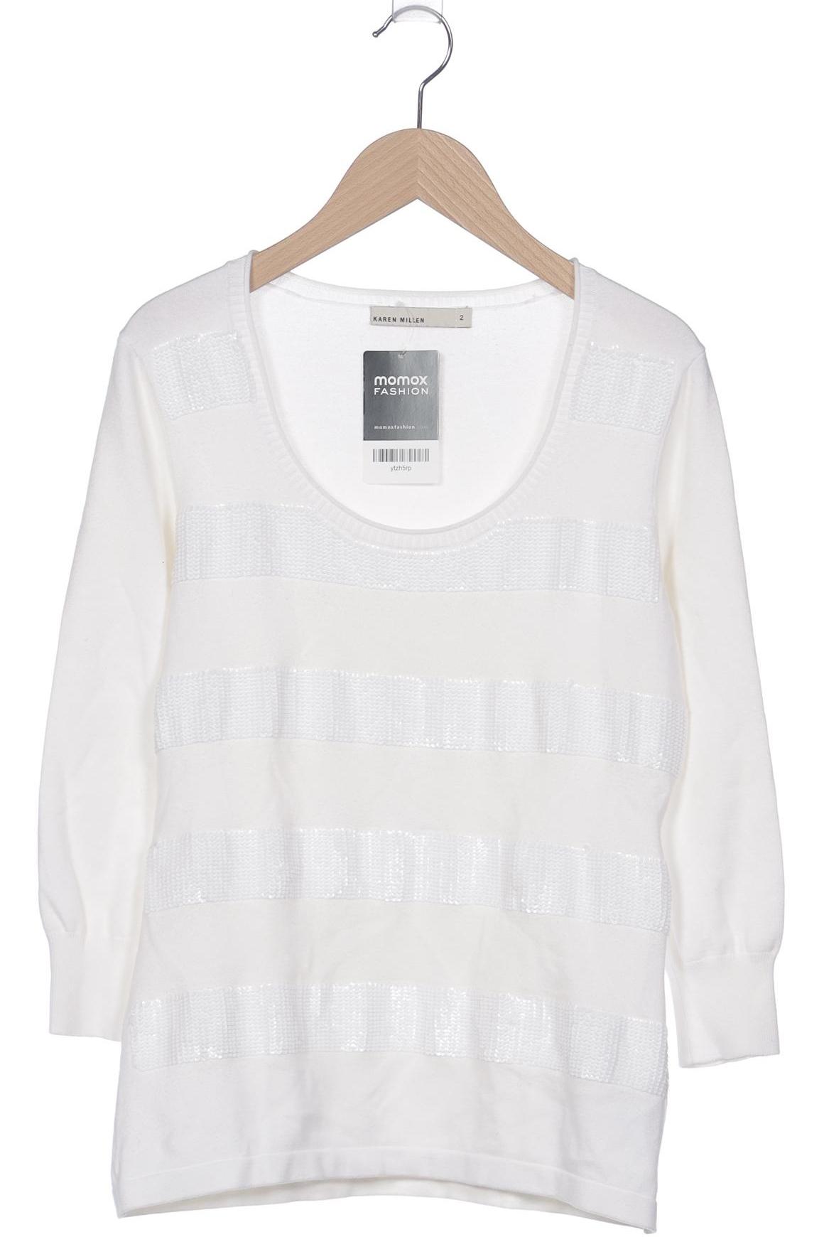 

Karen Millen Damen Pullover, weiß, Gr. 2