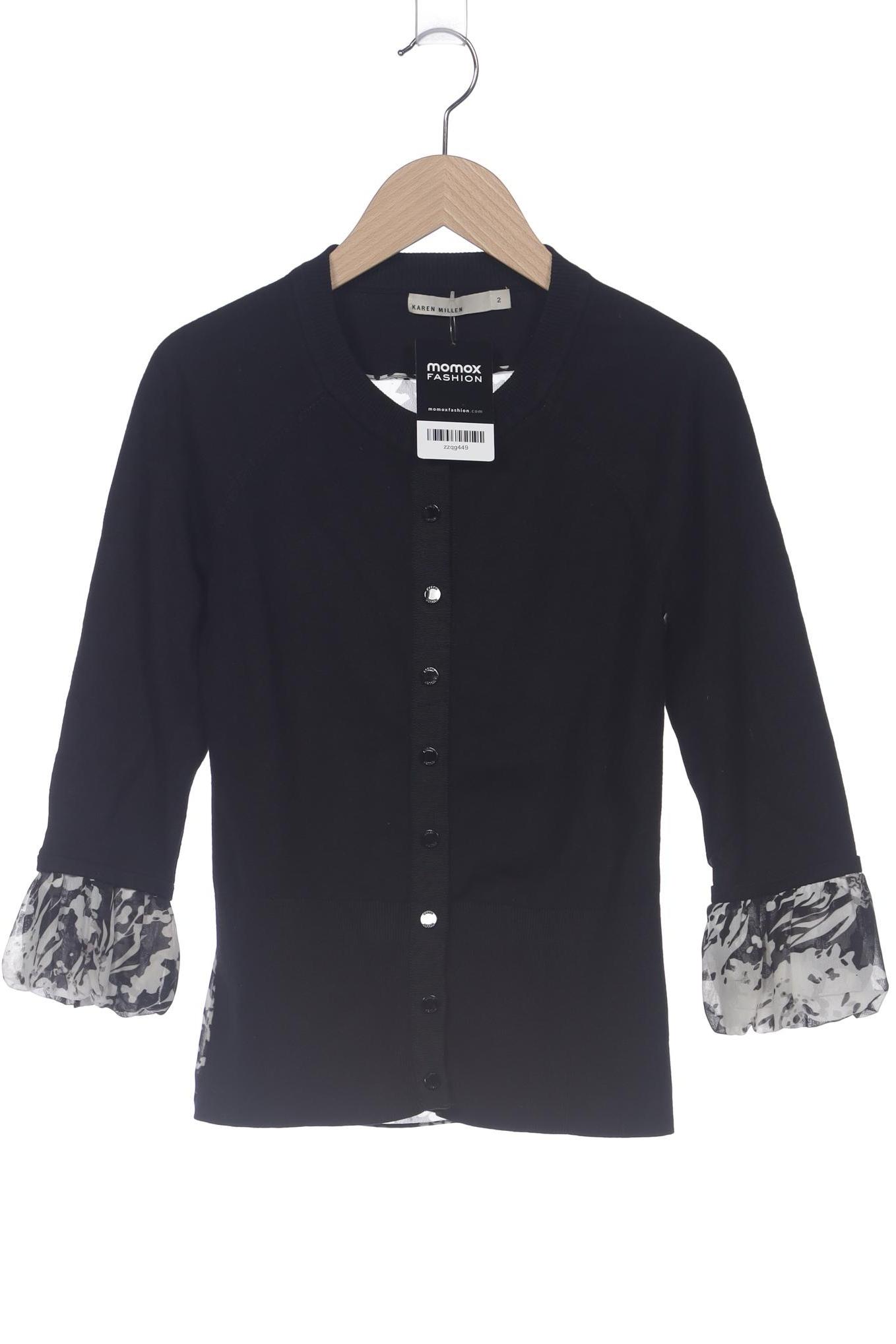 

Karen Millen Damen Strickjacke, schwarz, Gr. 2