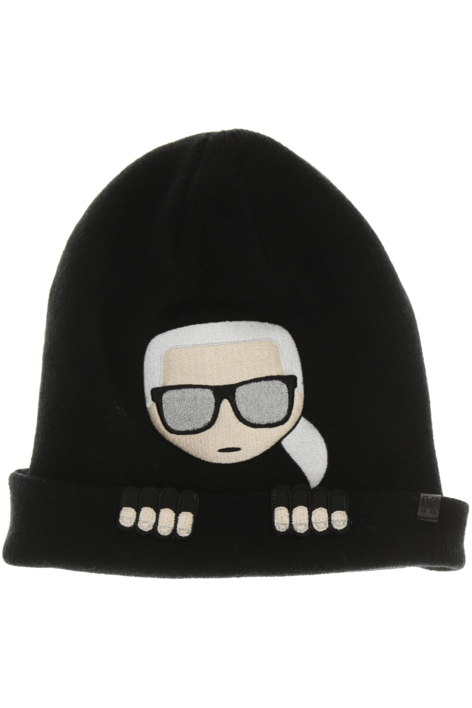 

Karl by Karl Lagerfeld Damen Hut/Mütze, schwarz, Gr.