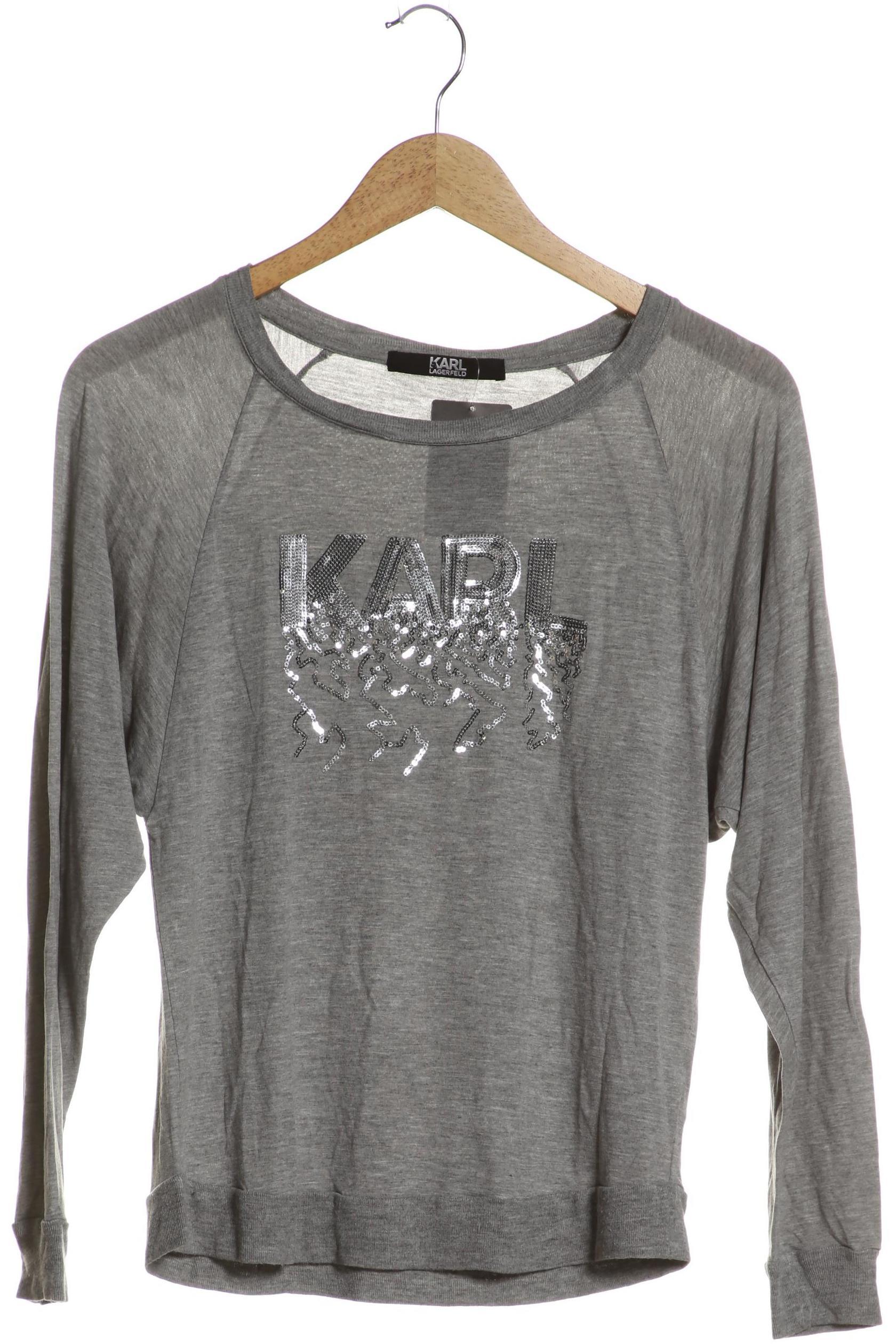 

Karl by Karl Lagerfeld Damen Langarmshirt, grau, Gr.