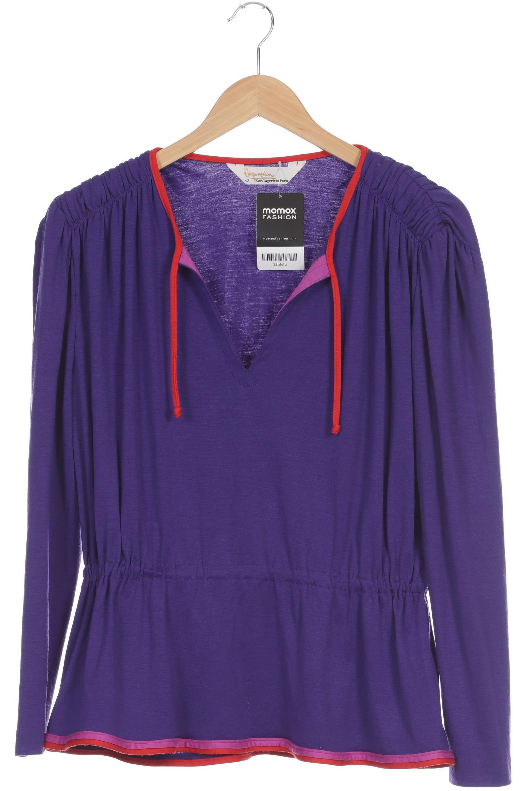 

Karl Lagerfeld Damen Langarmshirt, lila, Gr. 42