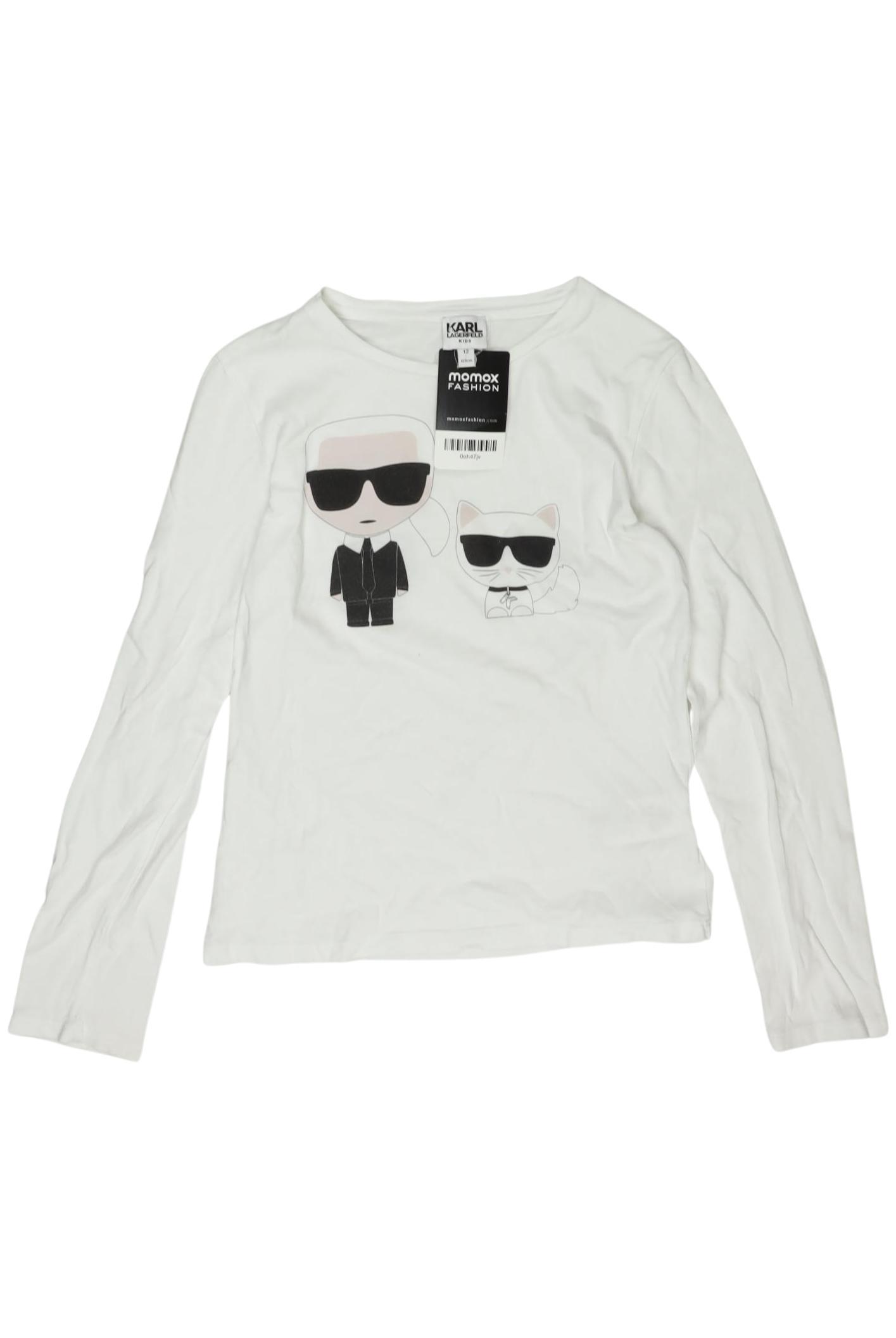 

Karl by Karl Lagerfeld Damen Langarmshirt, weiß, Gr. 146
