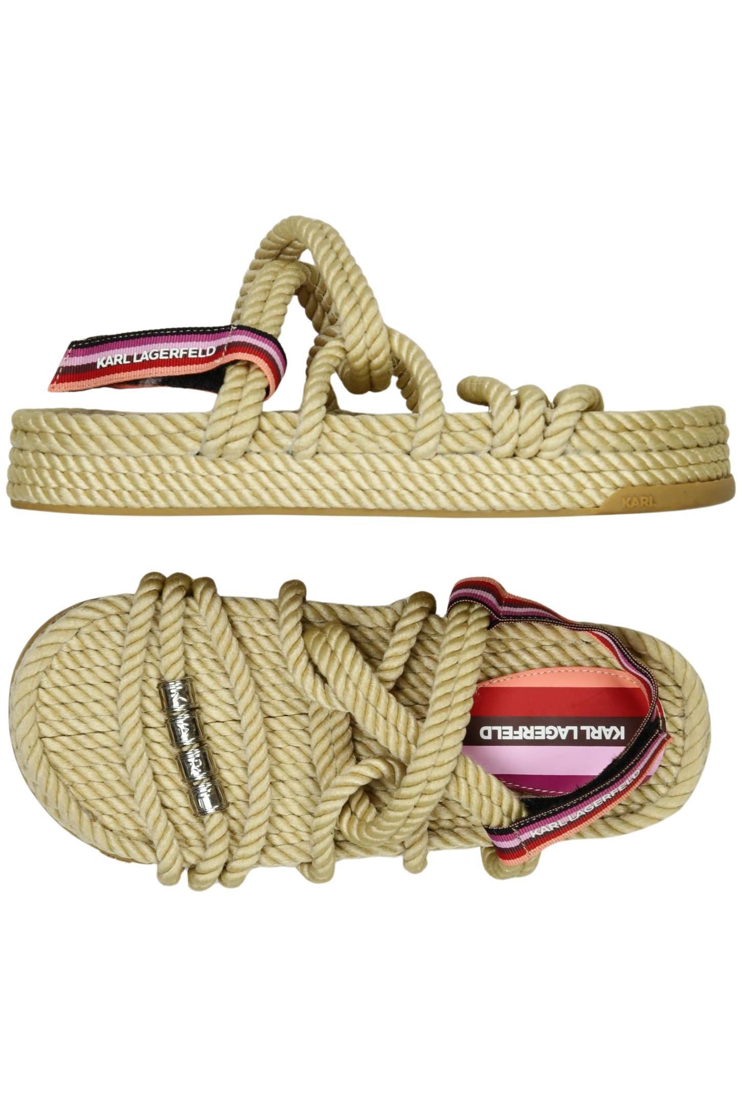 

Karl by Karl Lagerfeld Damen Sandale, beige, Gr. 38