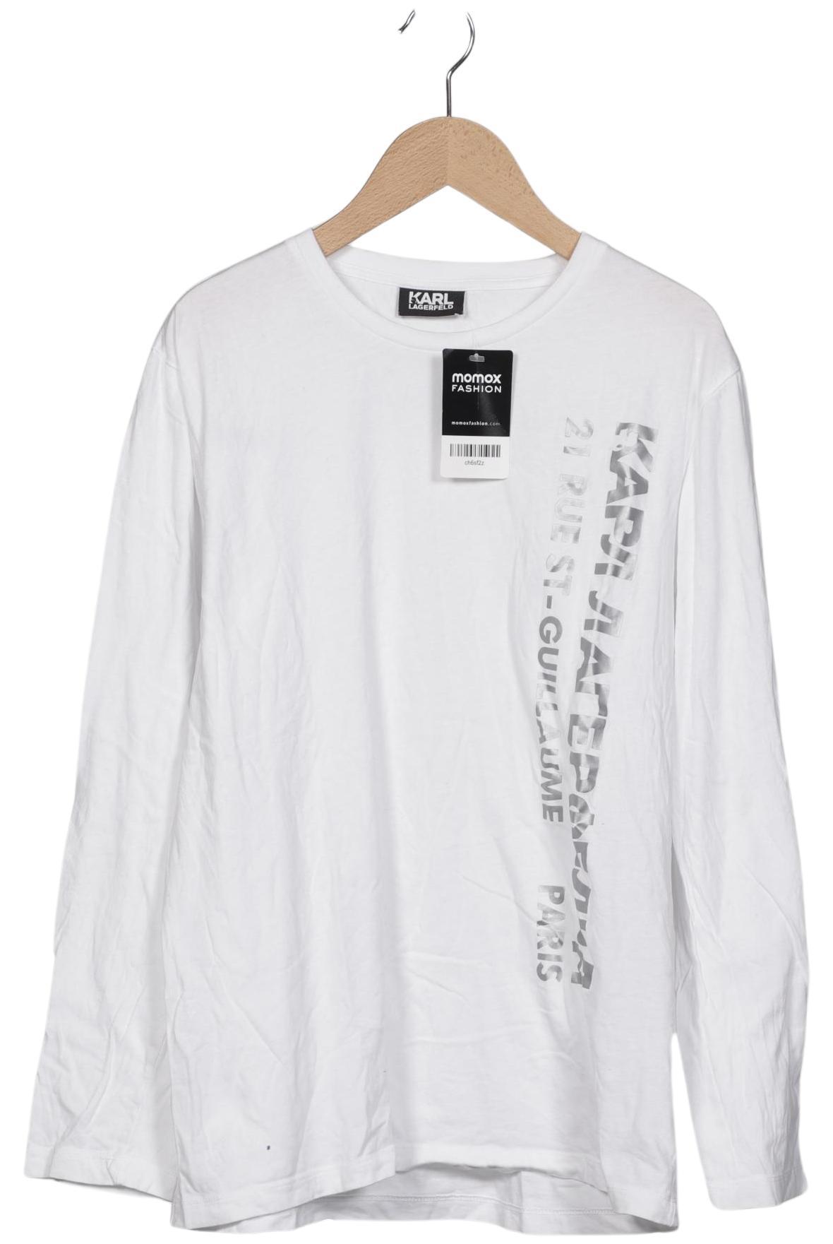 Thumbnail - Karl by Karl Lagerfeld Herren Langarmshirt, weiß, Gr. 48