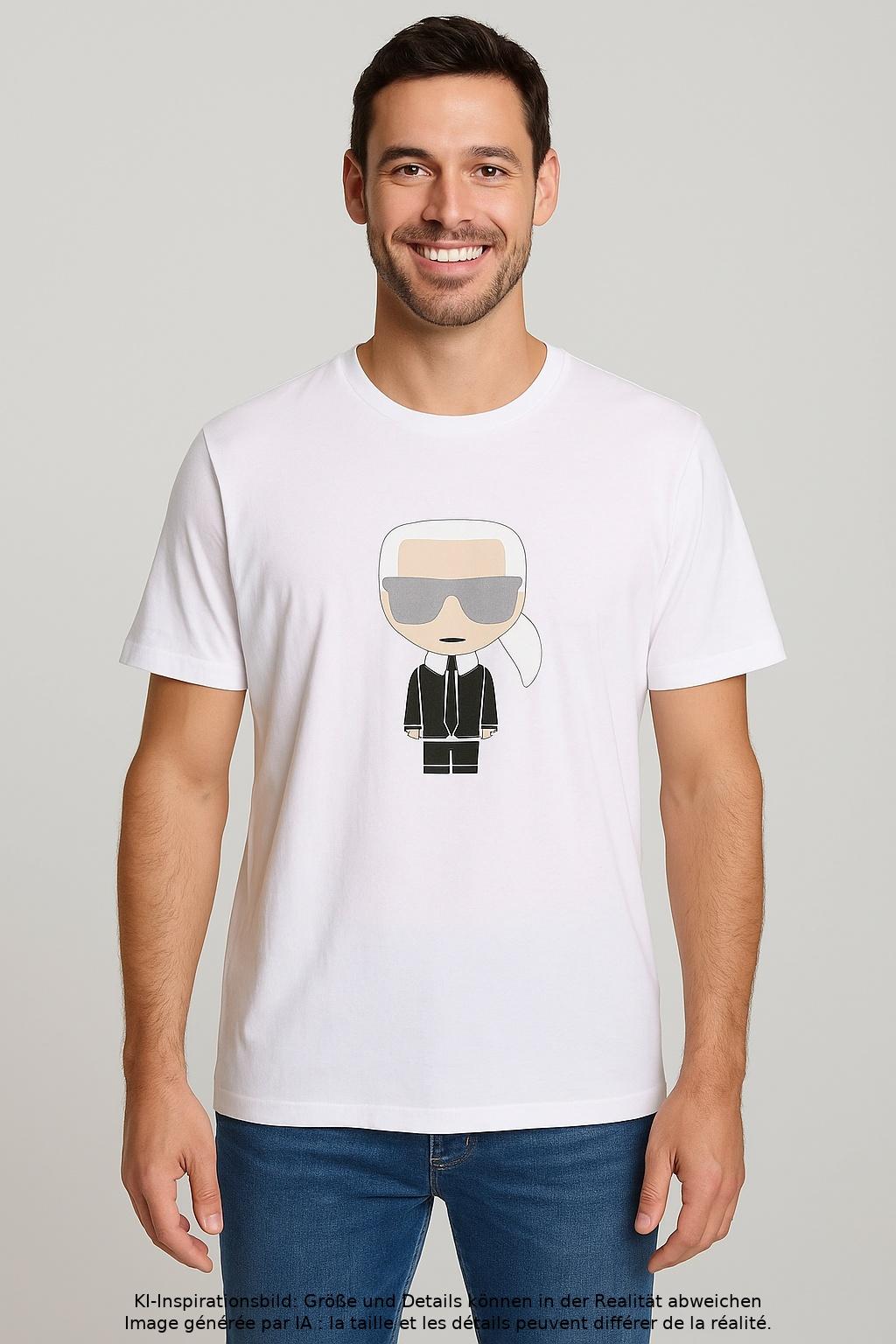 

Karl by Karl Lagerfeld Herren T-Shirt, weiß, Gr. 54