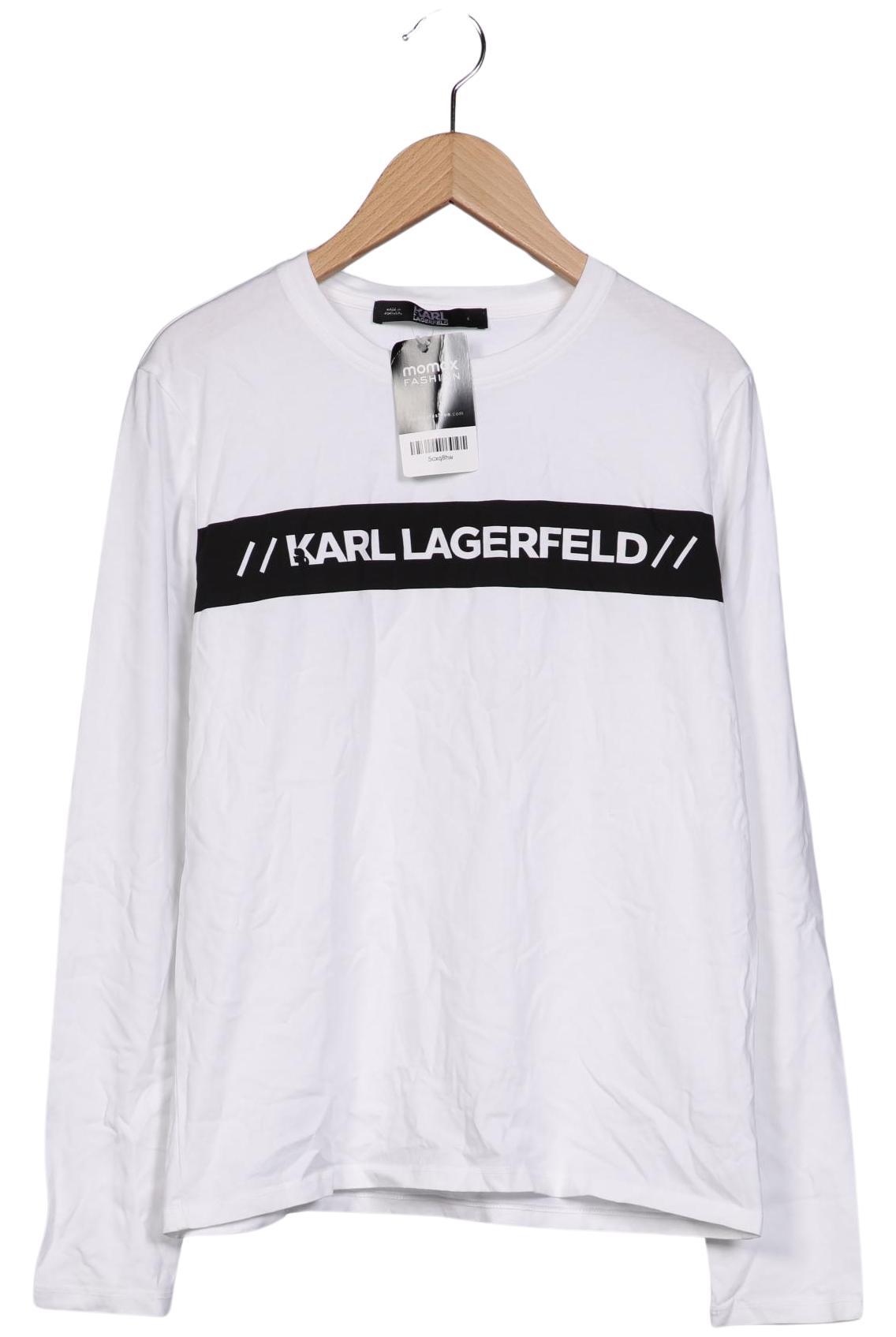 Thumbnail - Karl by Karl Lagerfeld Herren Langarmshirt, weiß, Gr. 46
