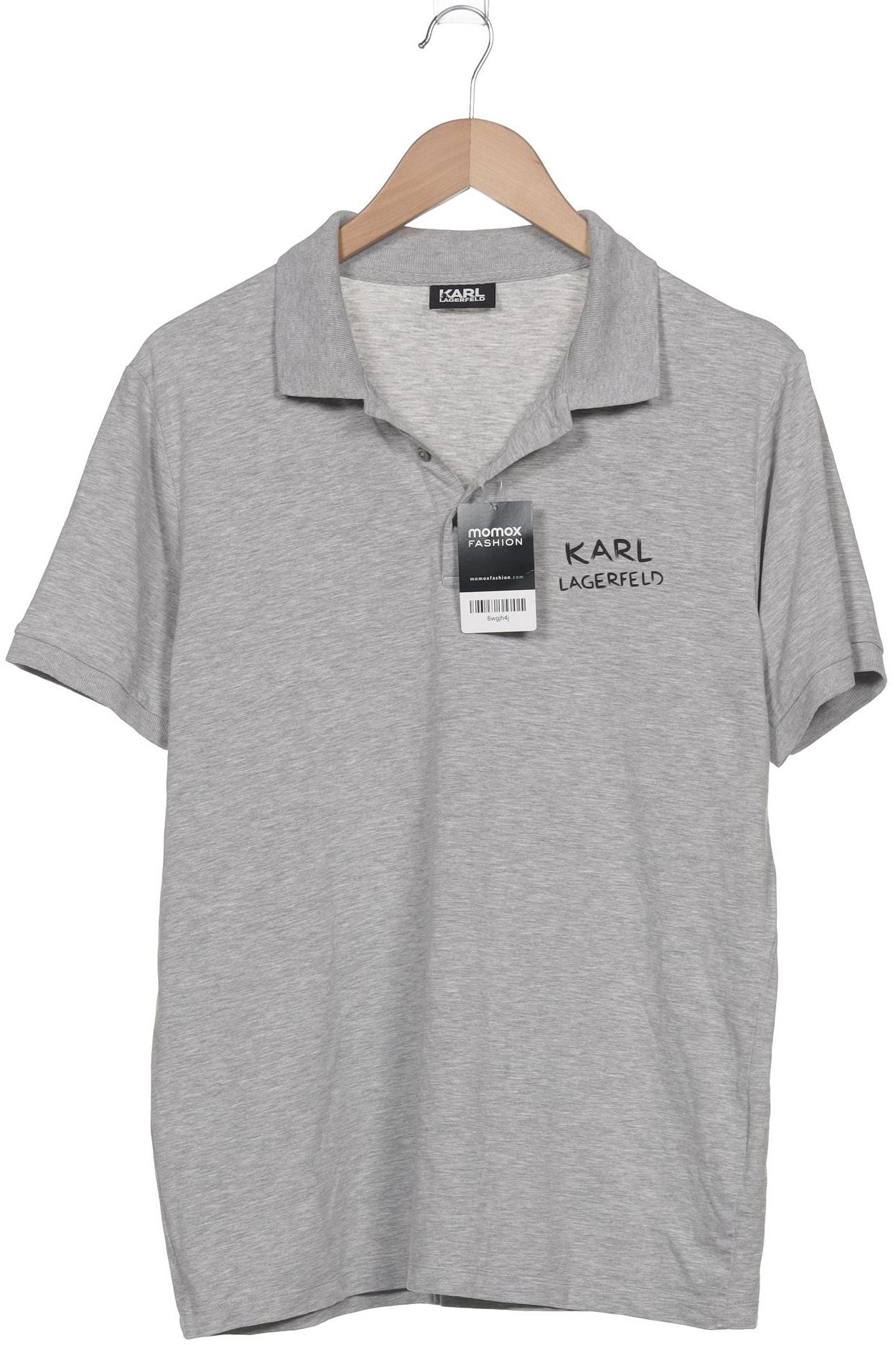 

Karl by Karl Lagerfeld Herren Poloshirt, grau, Gr. 52