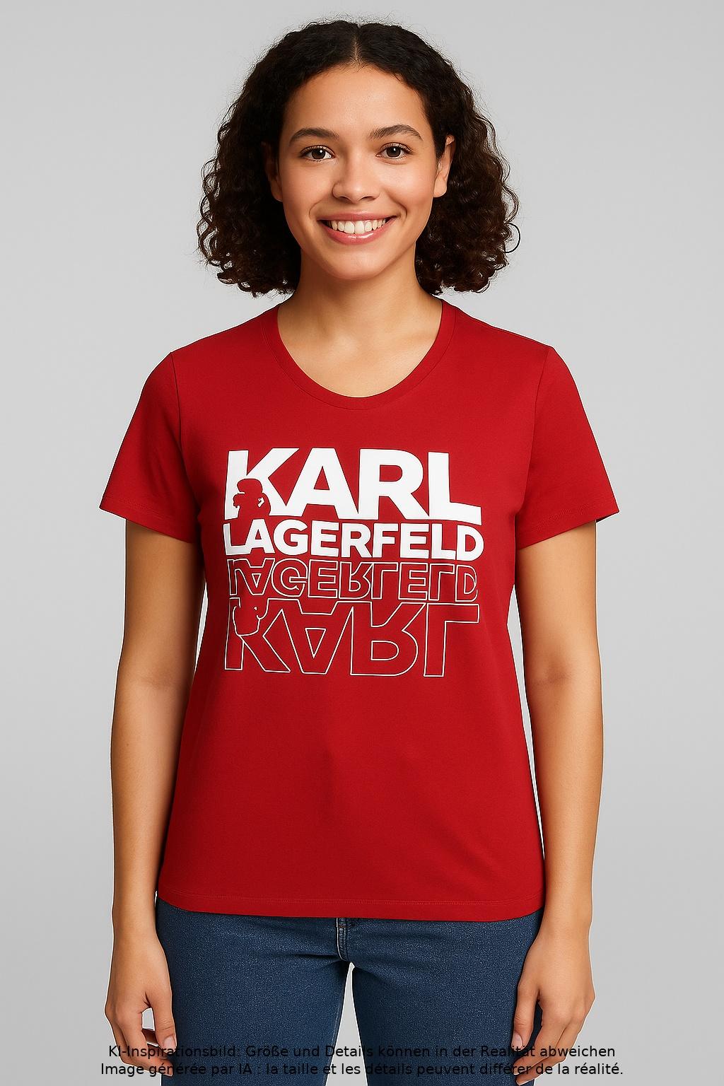 

Karl by Karl Lagerfeld Damen T-Shirt, rot, Gr. 42