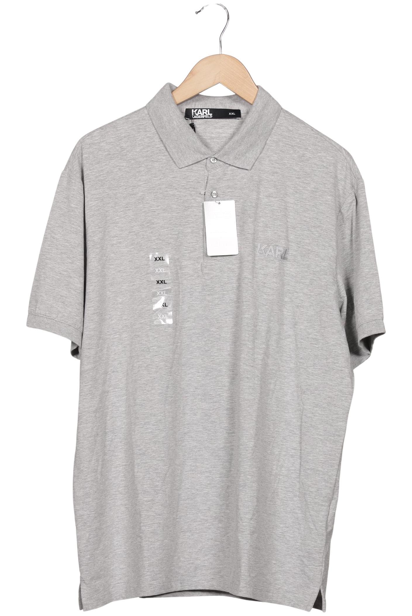 

Karl by Karl Lagerfeld Herren Poloshirt, grau, Gr. 56