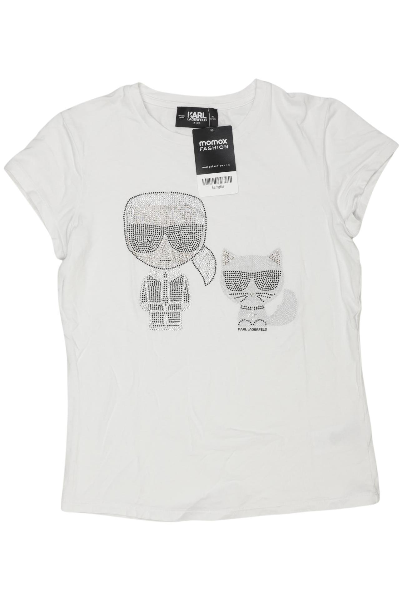 

Karl by Karl Lagerfeld Mädchen T-Shirt, weiß, Gr. 158