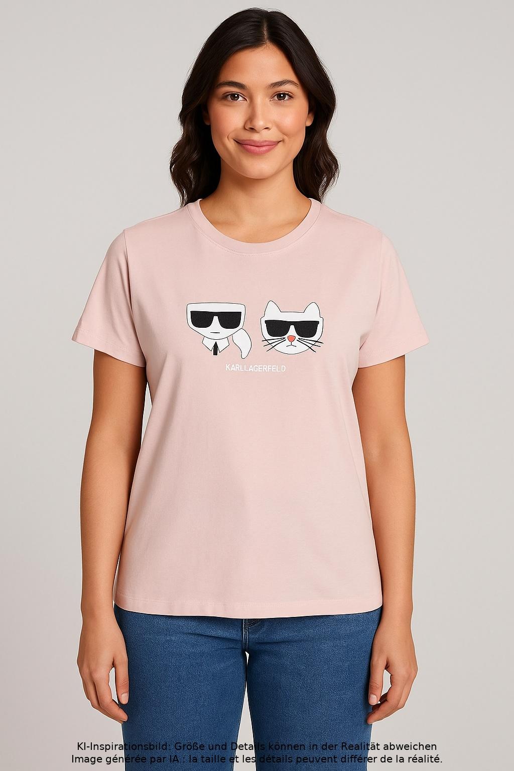 

Karl by Karl Lagerfeld Damen T-Shirt, pink, Gr. 44
