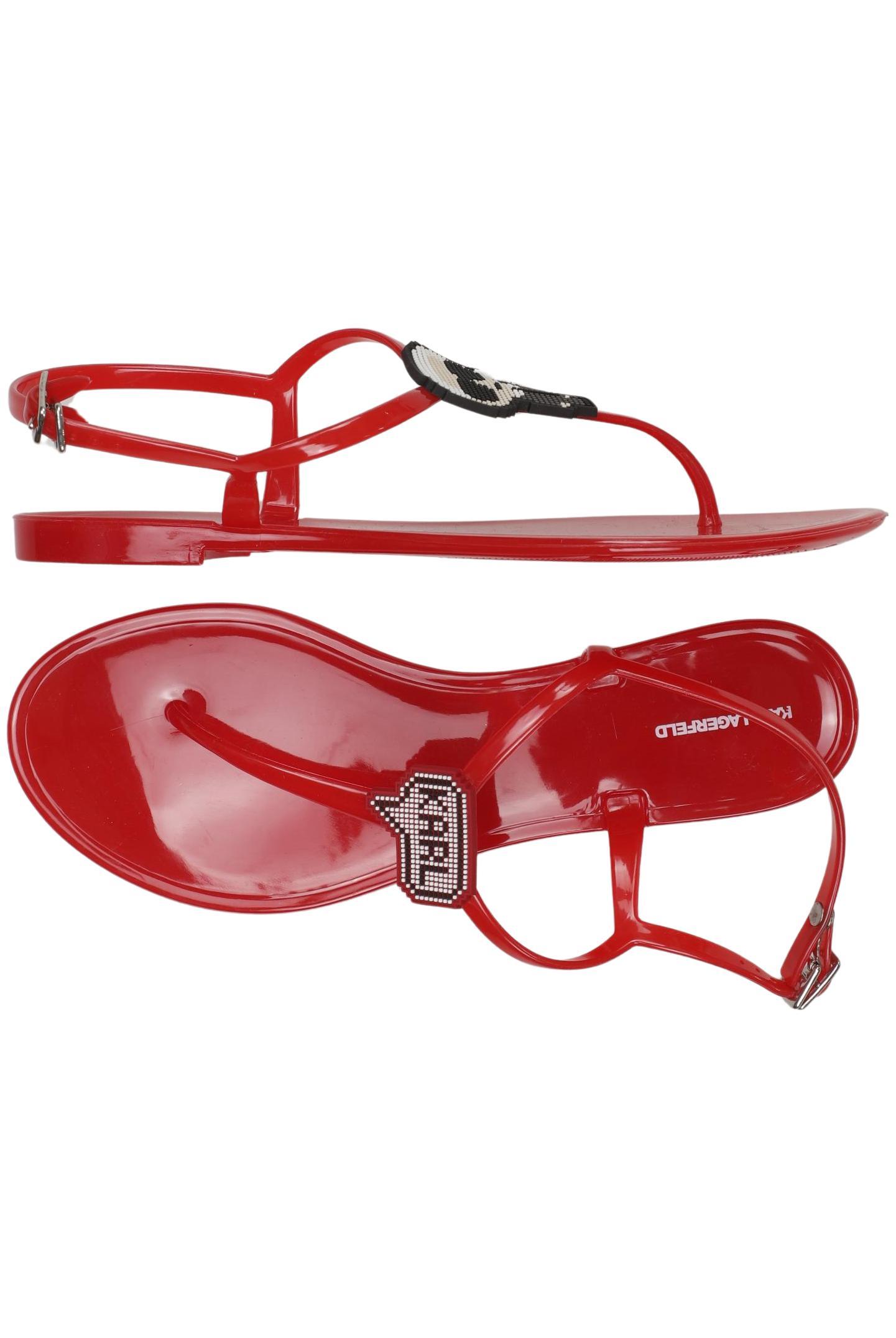 

Karl by Karl Lagerfeld Damen Sandale, rot, Gr. 38