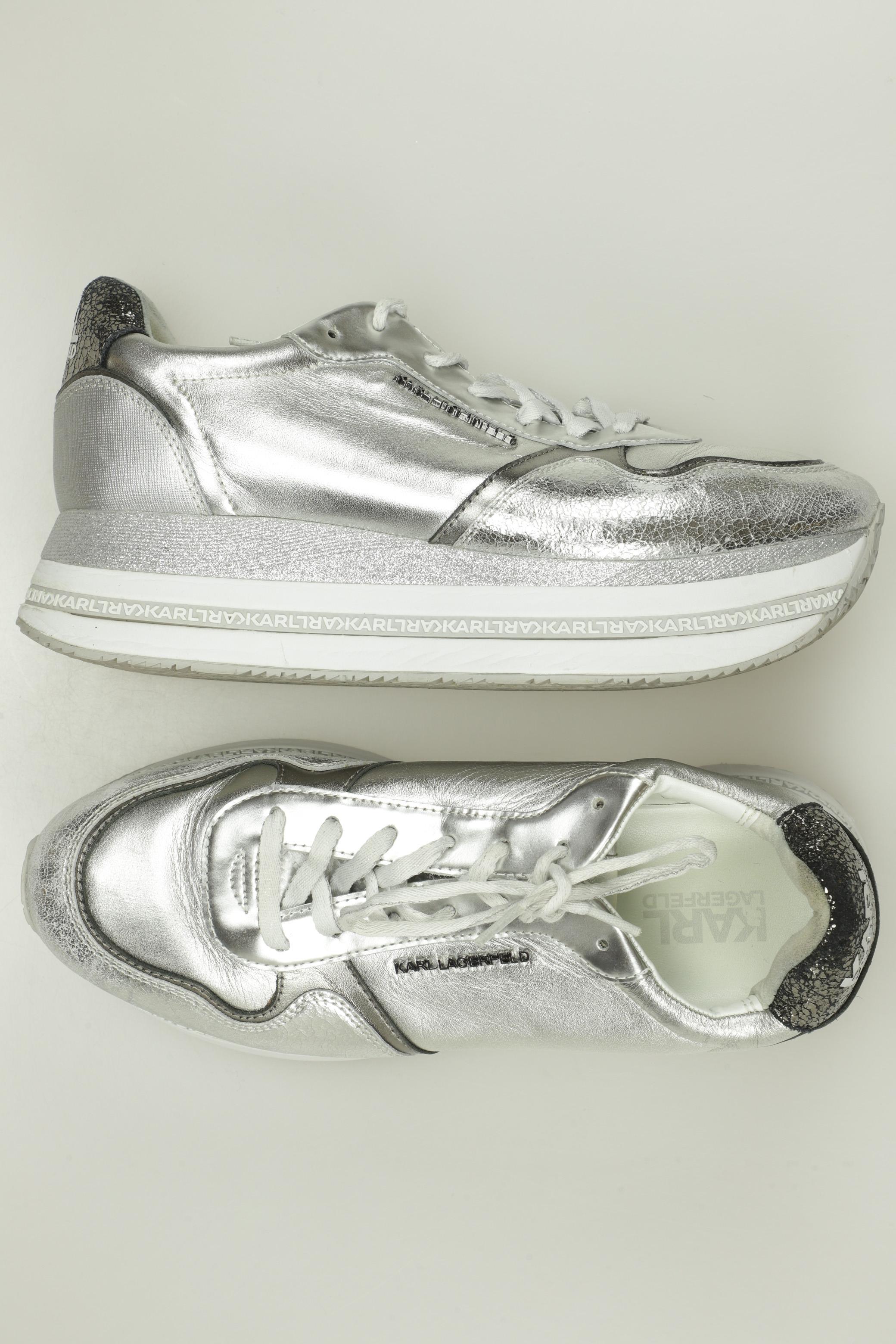 

Karl by Karl Lagerfeld Damen Sneakers, silber, Gr. 40