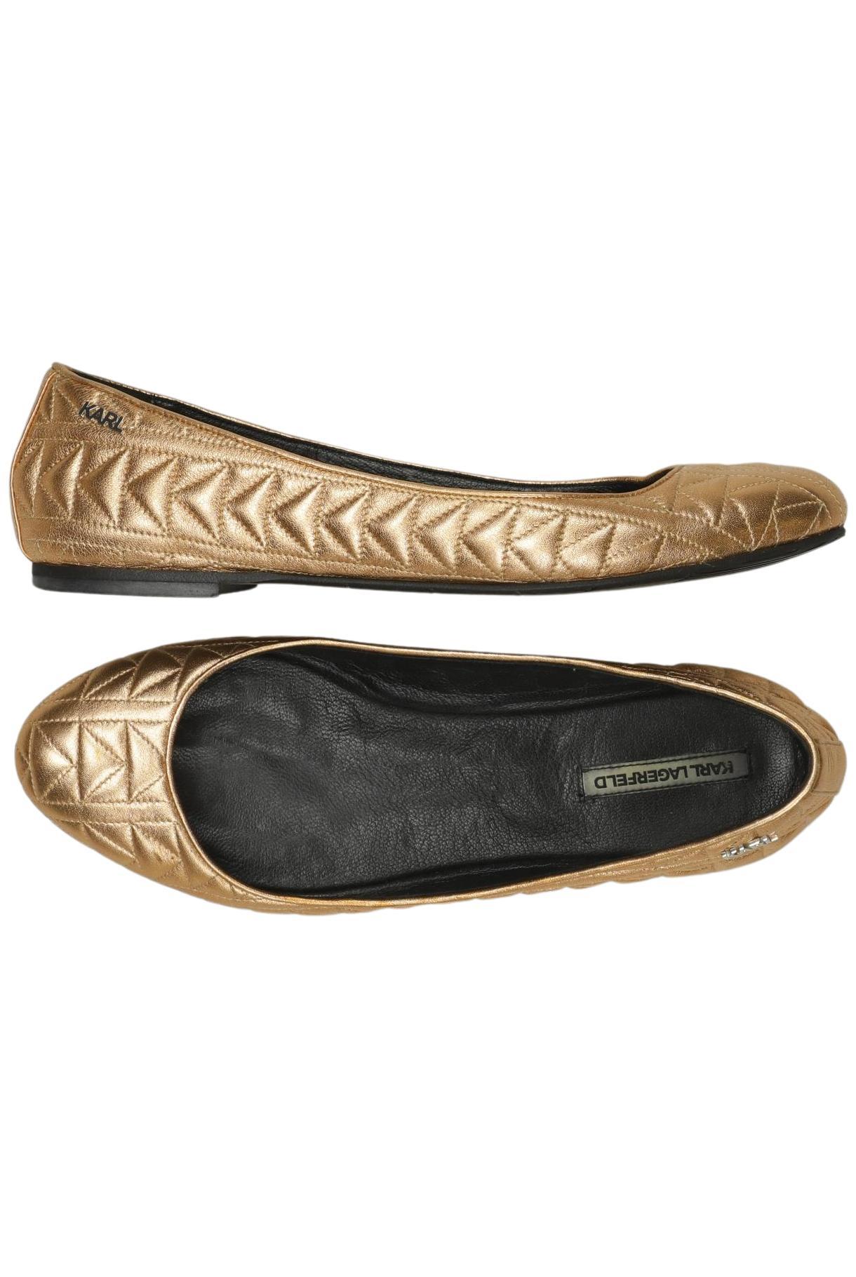 

Karl by Karl Lagerfeld Damen Ballerinas, gold, Gr. 36