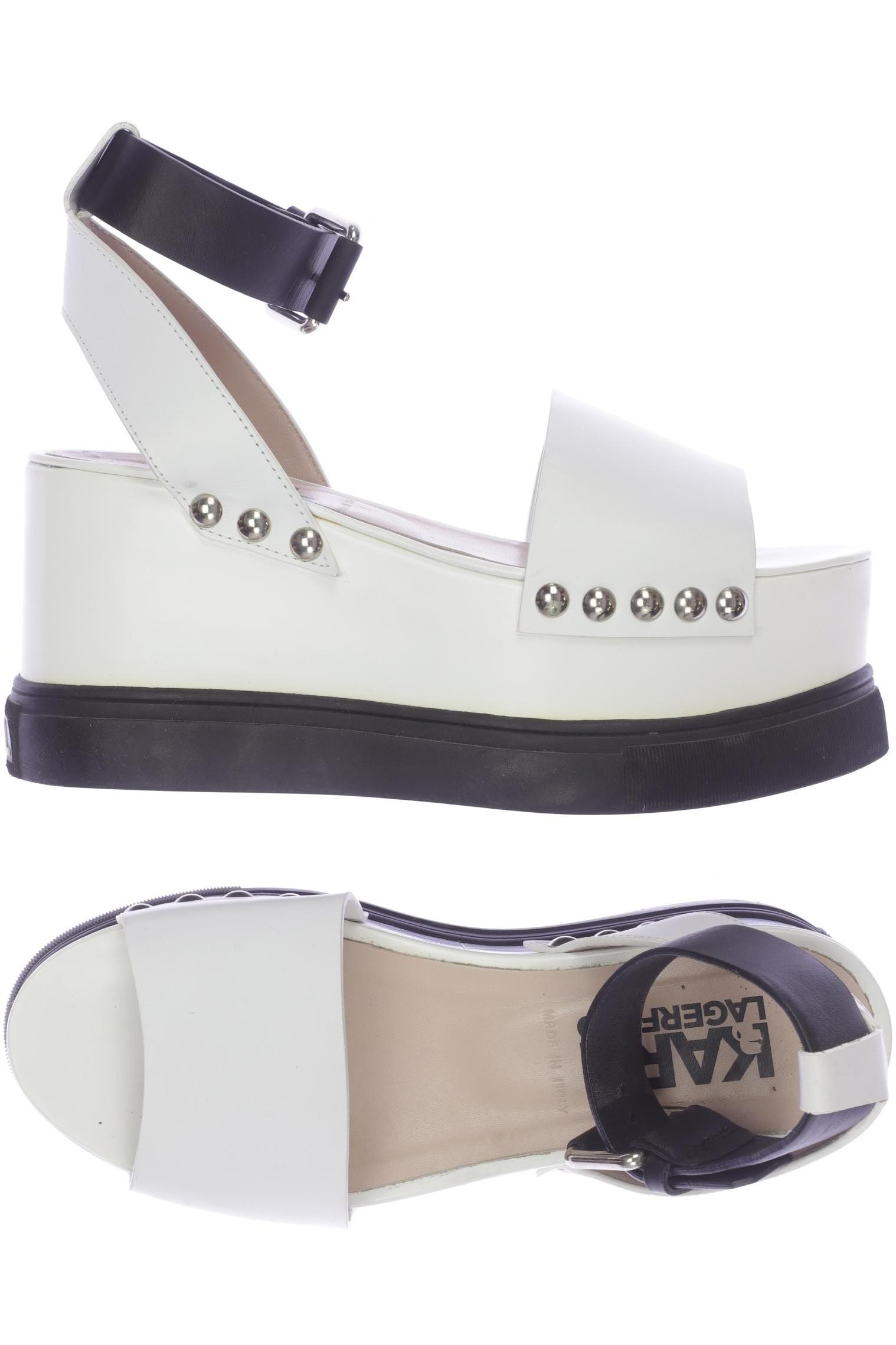 

Karl by Karl Lagerfeld Damen Sandale, weiß, Gr. 37