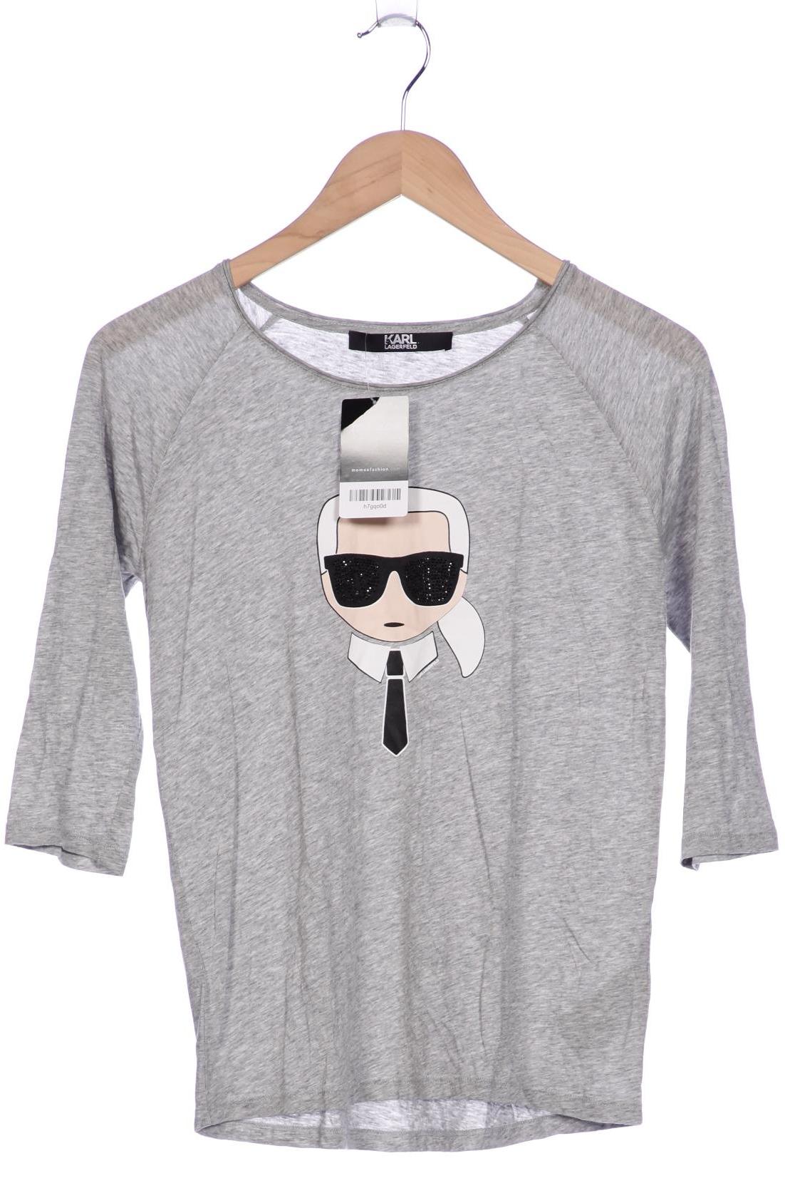 

Karl by Karl Lagerfeld Damen Langarmshirt, grau, Gr. 34