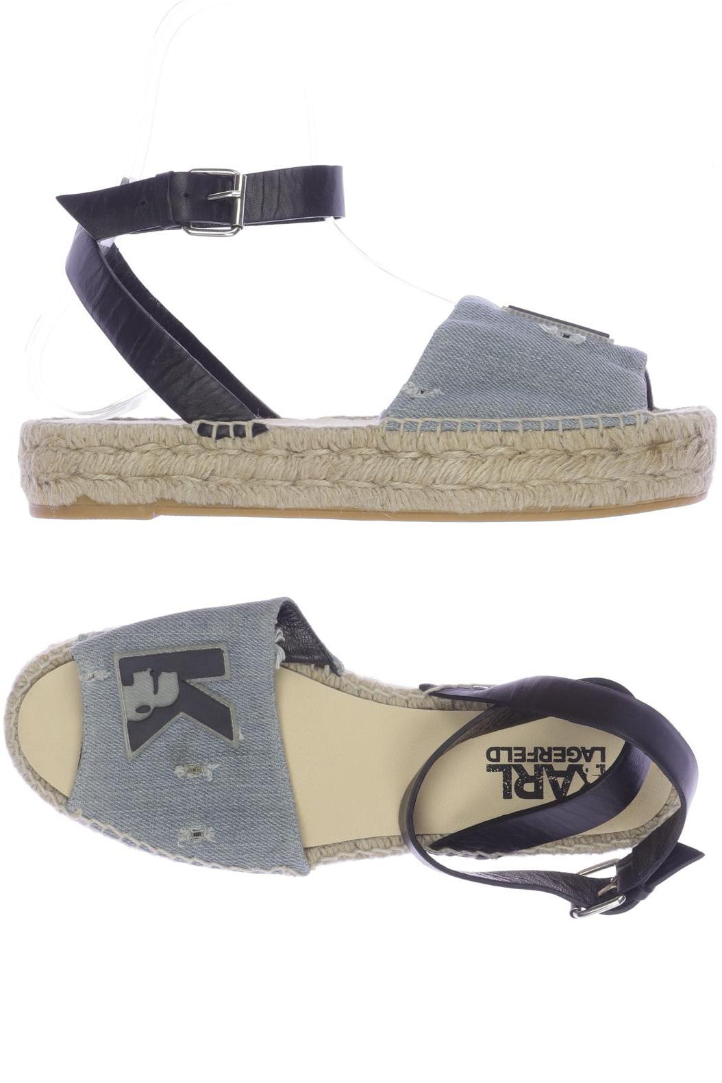 

Karl by Karl Lagerfeld Damen Sandale, blau, Gr. 38