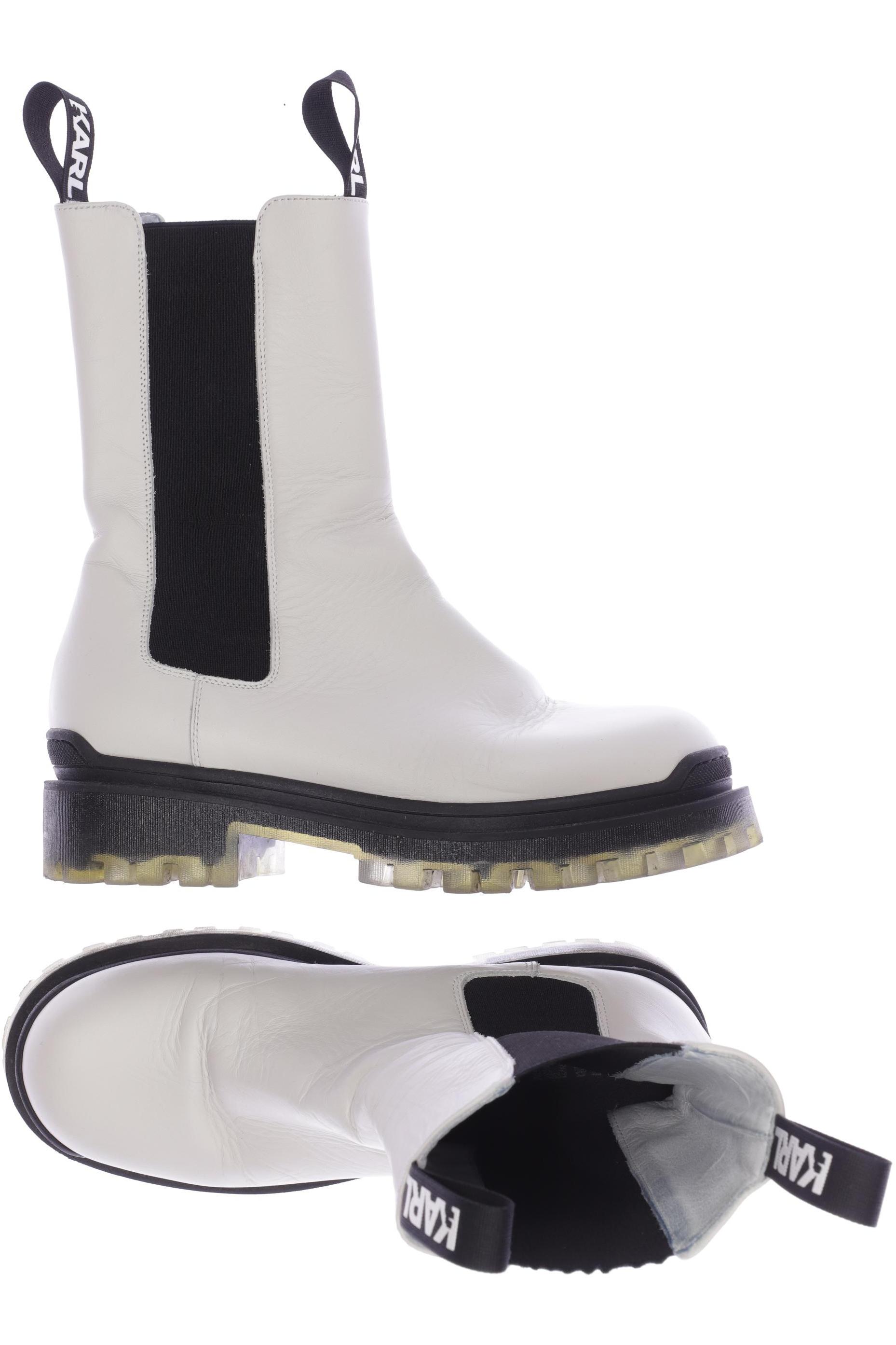 

Karl by Karl Lagerfeld Damen Stiefelette, weiß