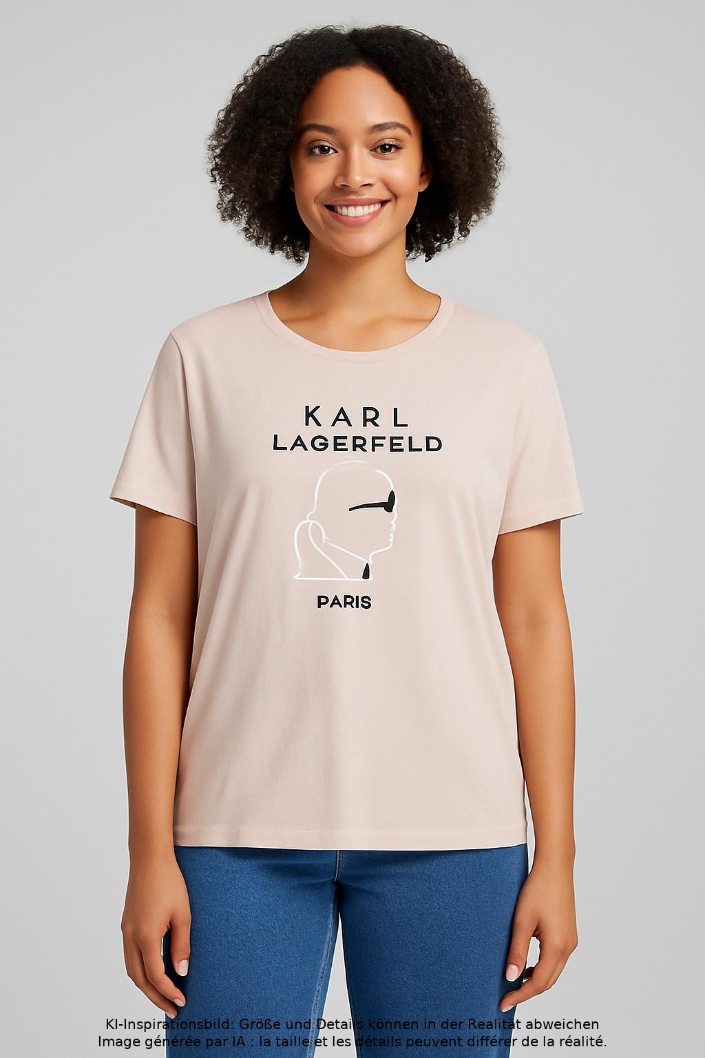 

Karl by Karl Lagerfeld Damen T-Shirt, beige, Gr. 44