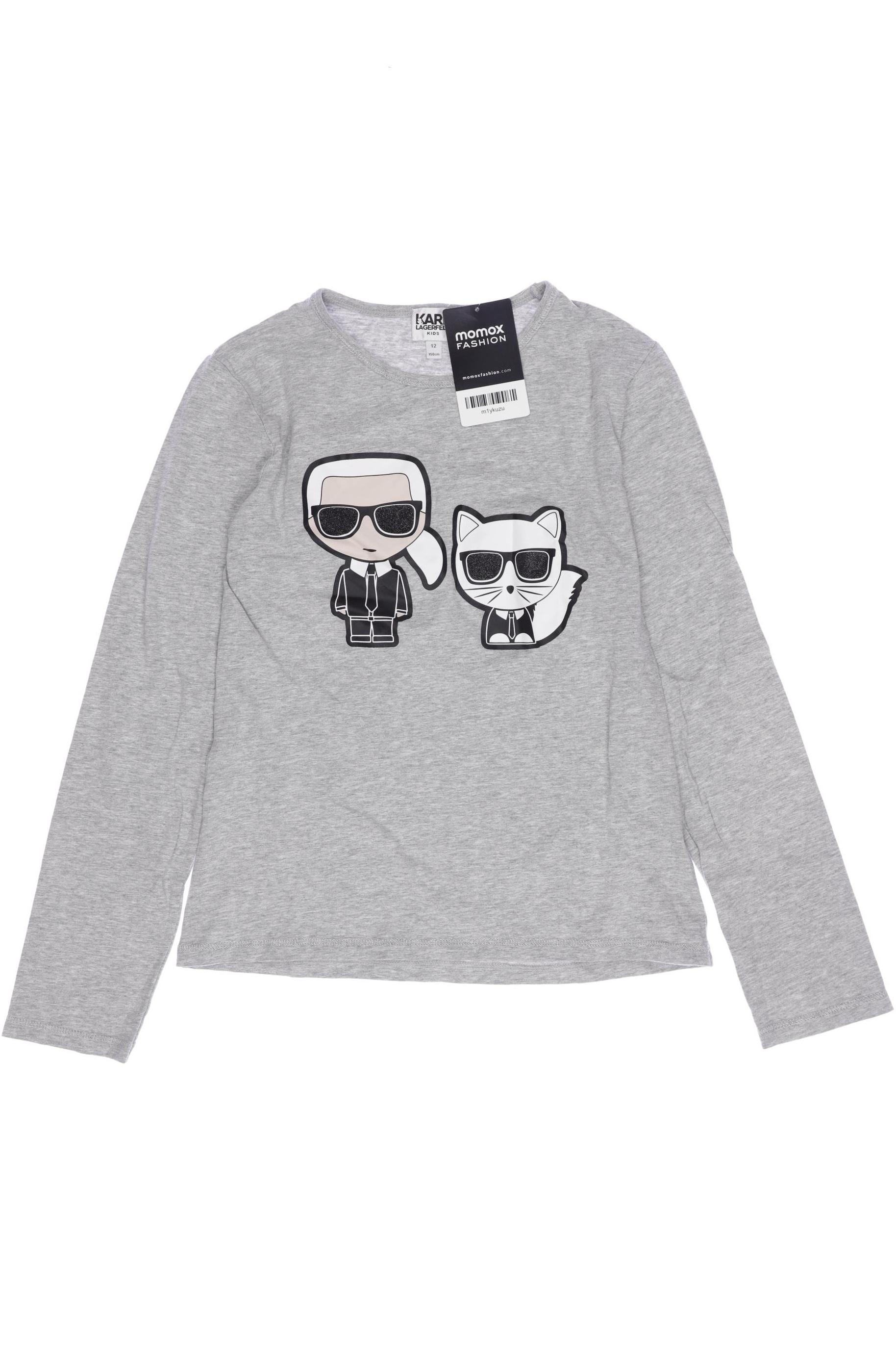 

Karl by Karl Lagerfeld Damen Langarmshirt, grau, Gr. 146