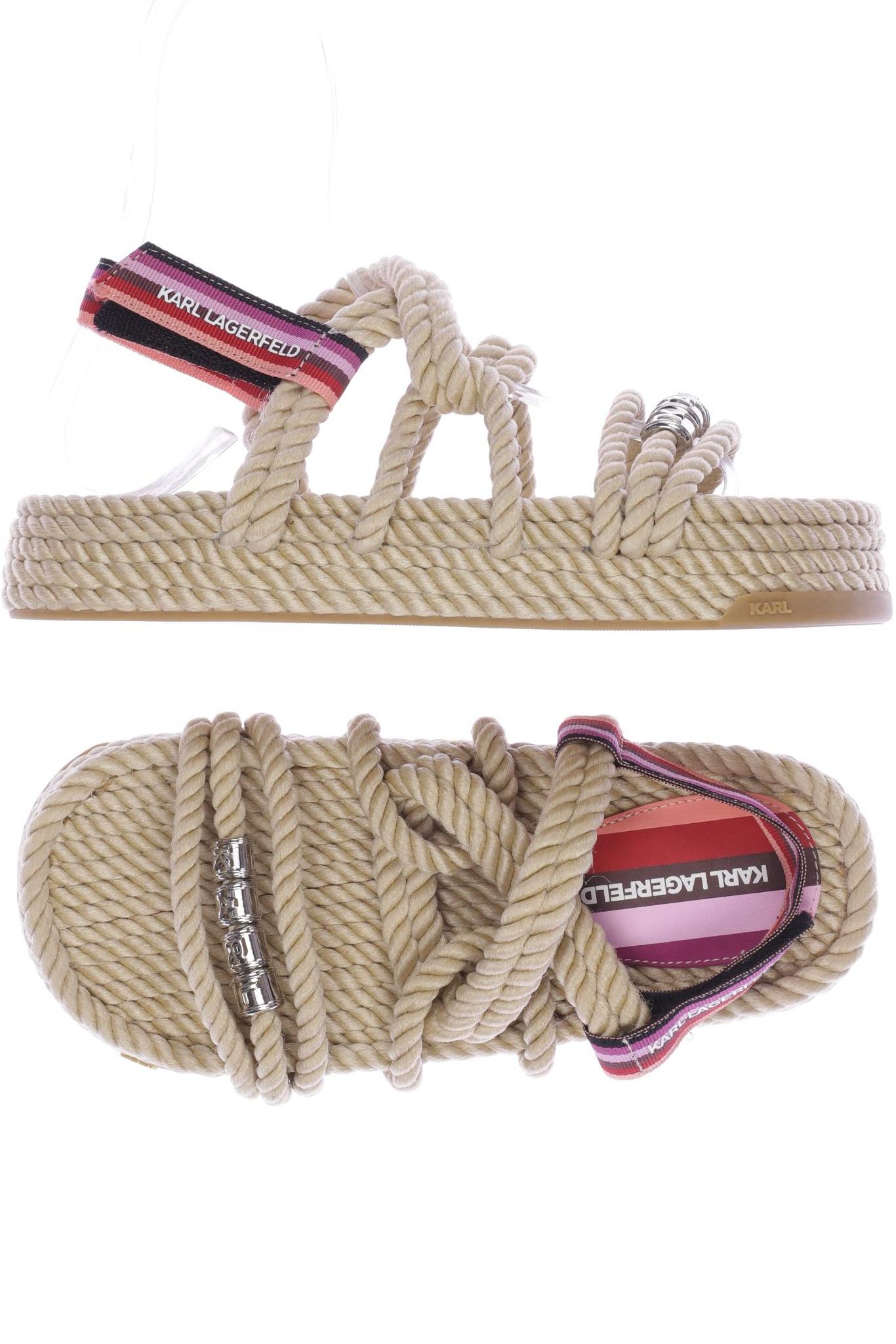 

Karl by Karl Lagerfeld Damen Sandale, beige, Gr. 38
