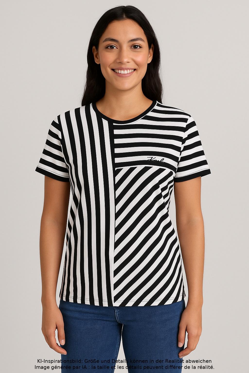 

Karl by Karl Lagerfeld Damen T-Shirt, mehrfarbig, Gr. 34
