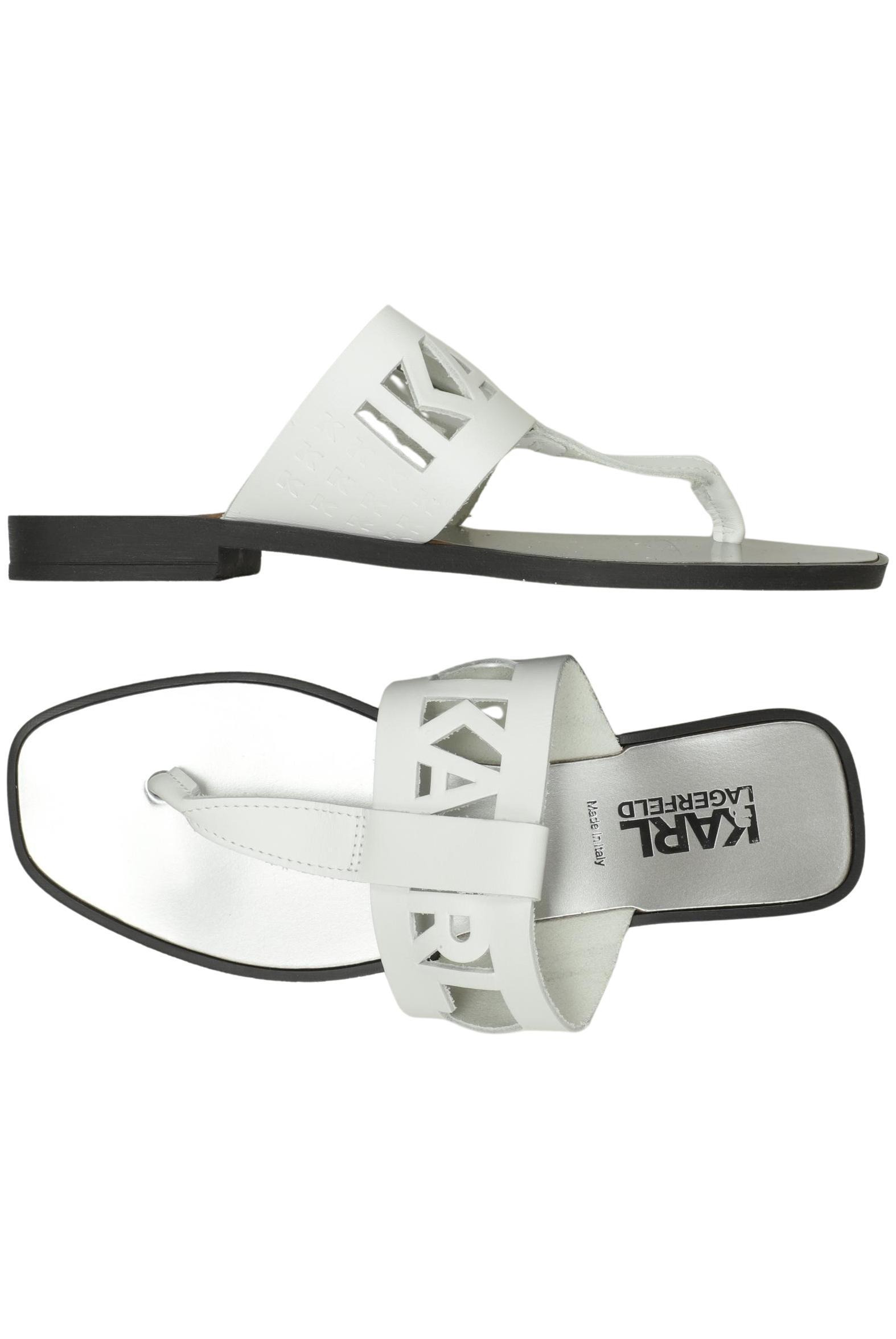 

Karl by Karl Lagerfeld Damen Sandale, weiß, Gr. 37