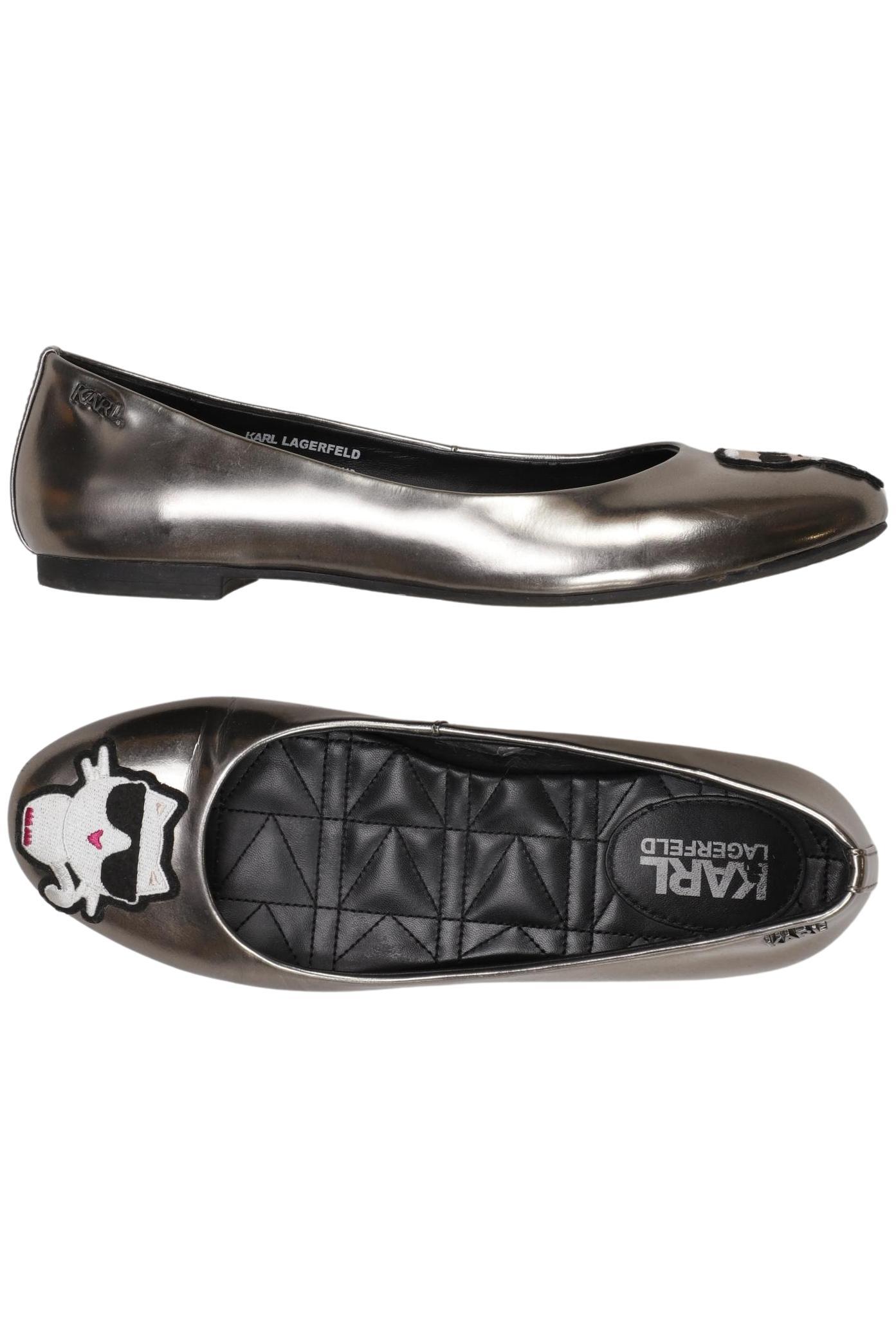 

Karl by Karl Lagerfeld Damen Ballerinas, silber, Gr. 37