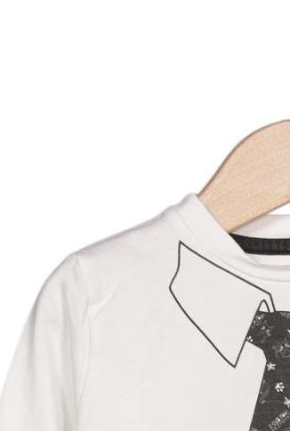 Thumbnail - Karl by Karl Lagerfeld Jungen Langarmshirt, weiß, Gr. 80