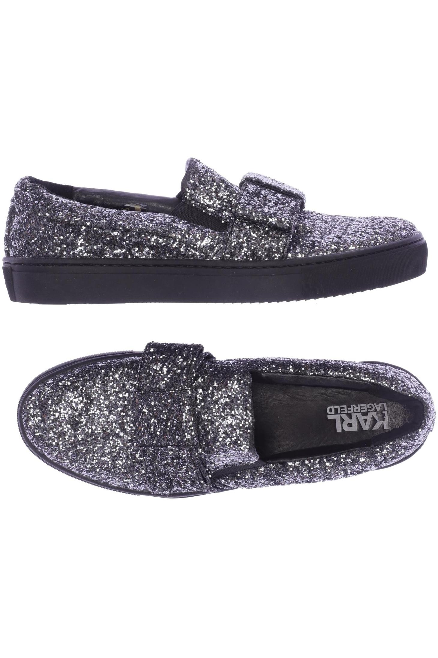 

Karl by Karl Lagerfeld Damen Halbschuh, silber, Gr. 39