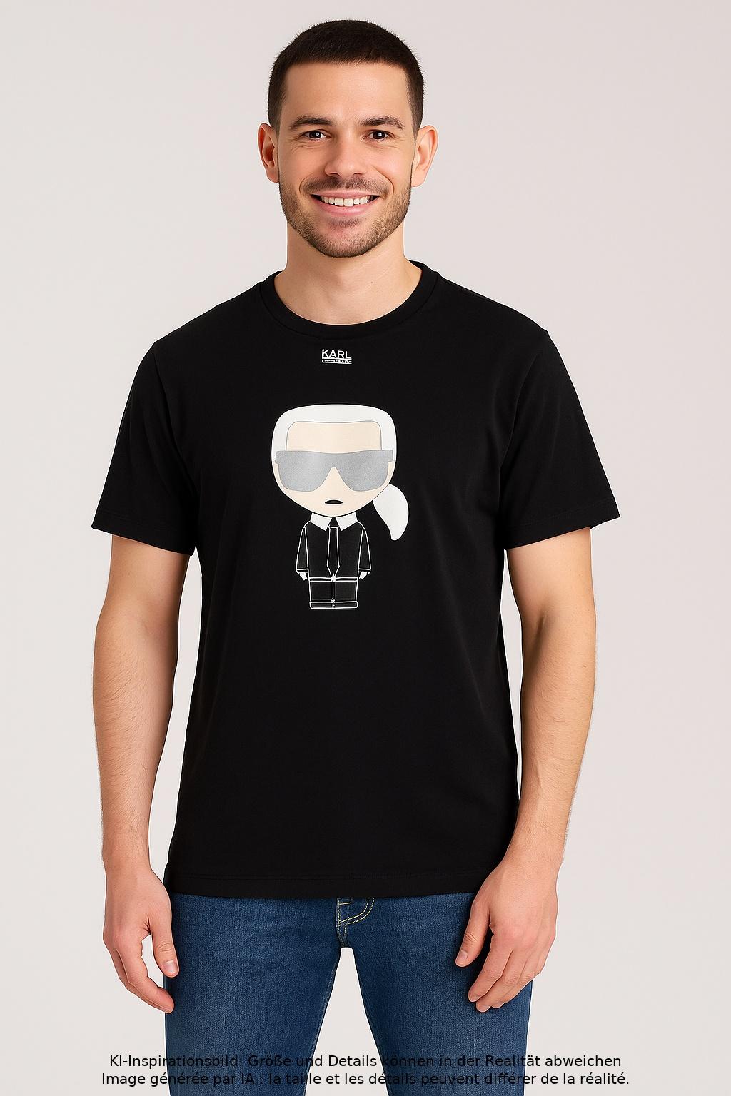 

Karl by Karl Lagerfeld Herren T-Shirt, schwarz, Gr. 52