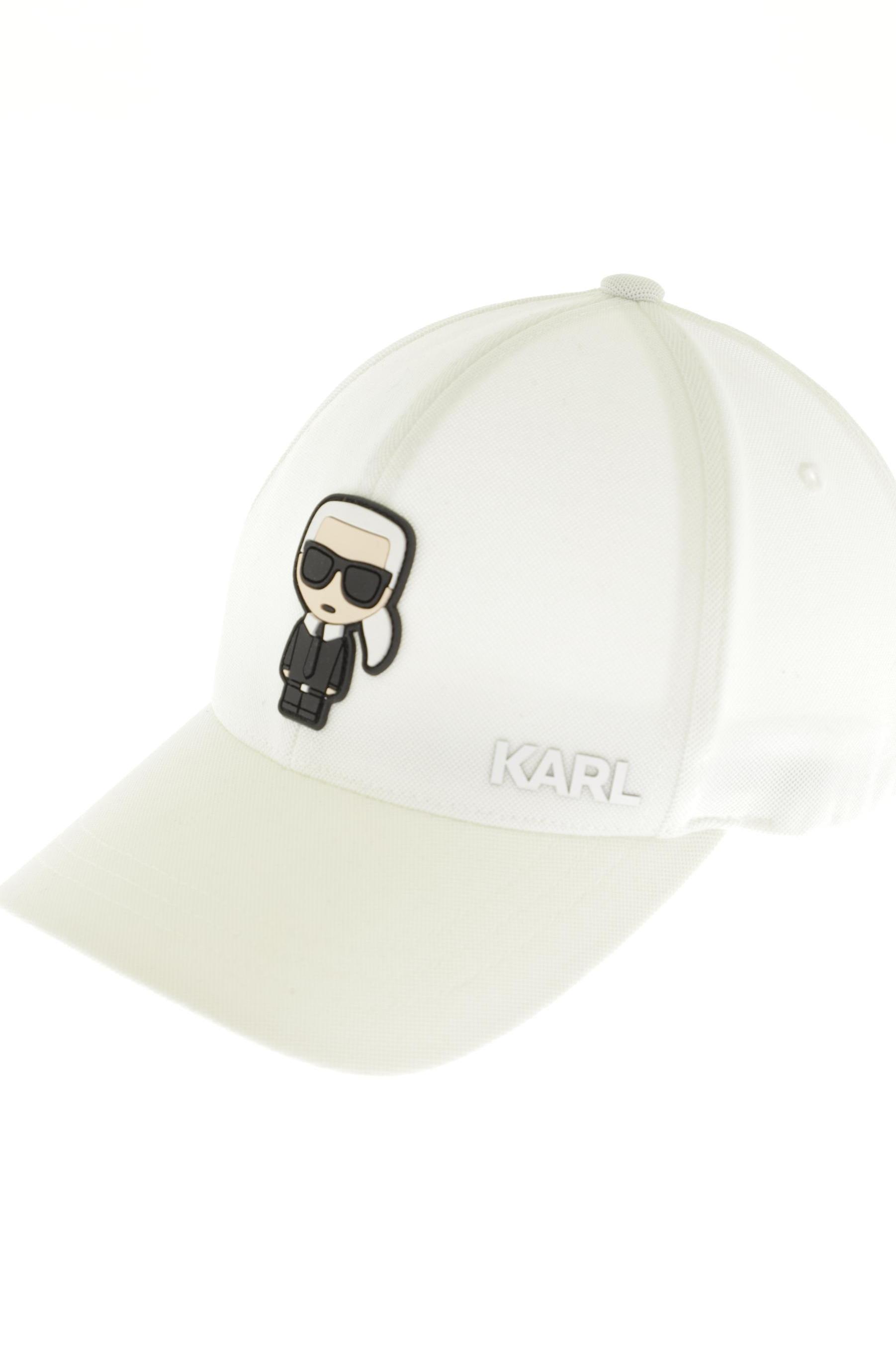 

Karl by Karl Lagerfeld Herren Hut/Mütze, weiß, Gr. uni